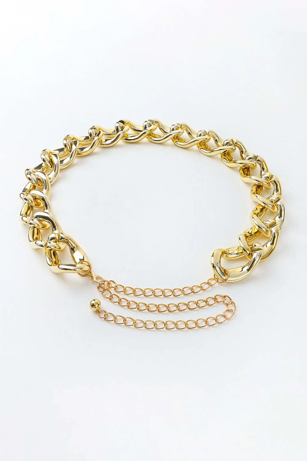 1.2" Width Acrylic Curb Chain Belt – Bold & Stylish Accessory