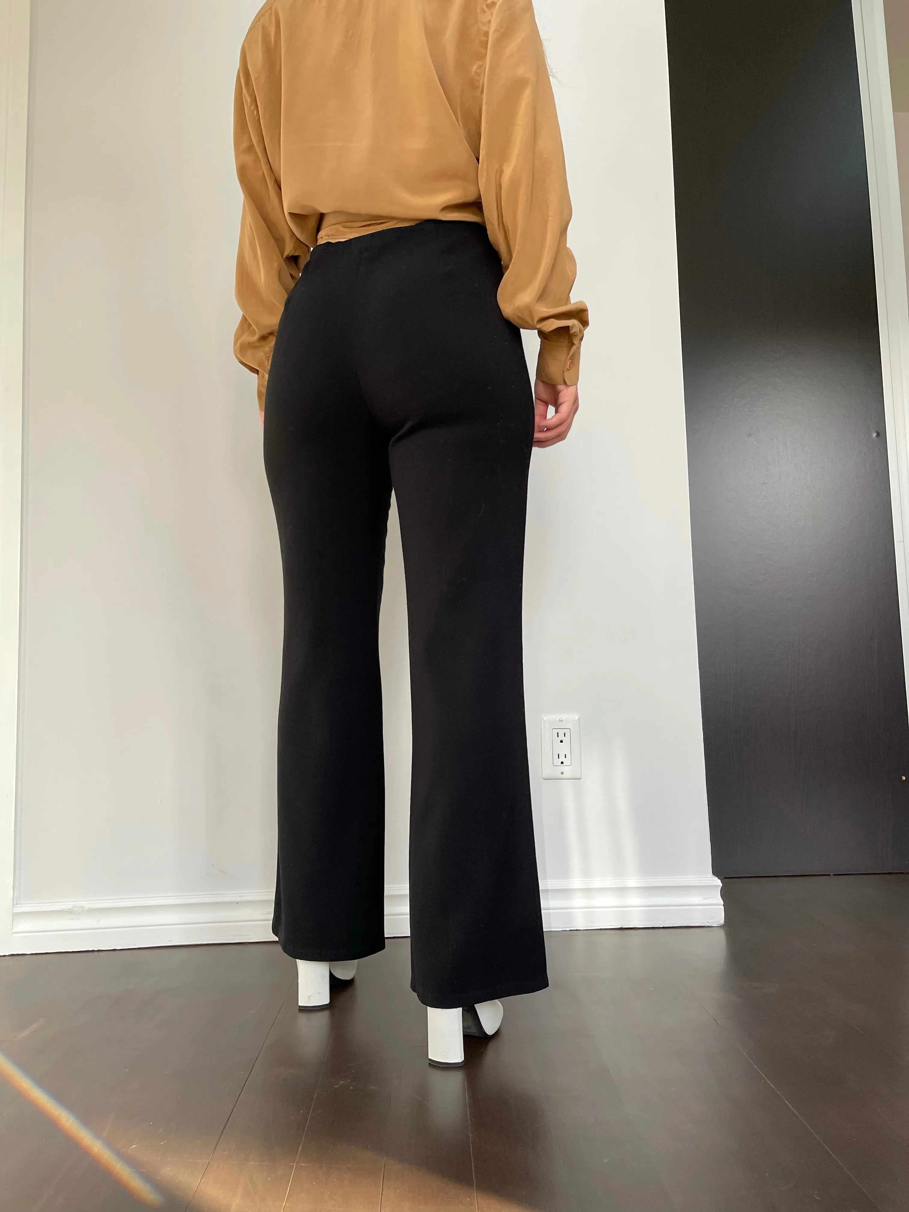 90s Soft Black Trousers - 6