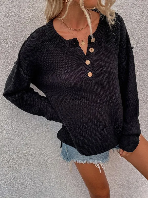 Annva Women Long Sleeve Loose Fit Sweater