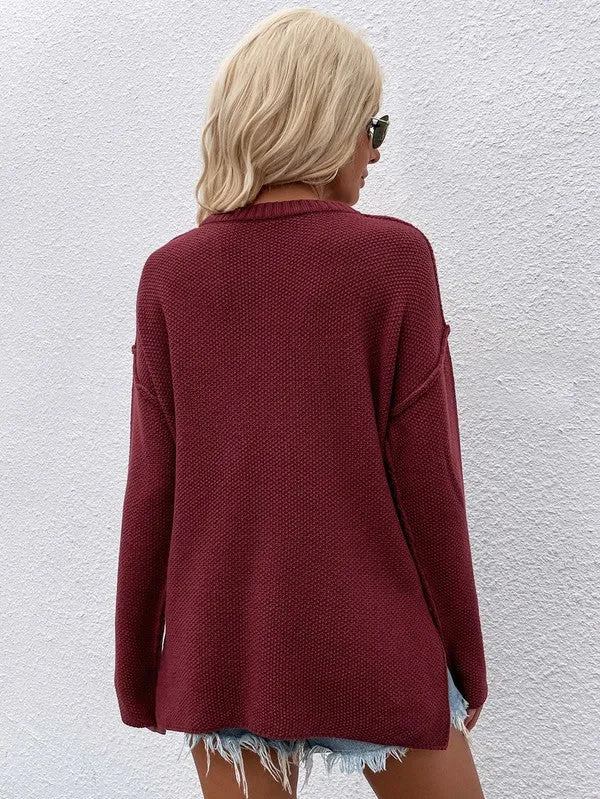 Annva Women Long Sleeve Loose Fit Sweater