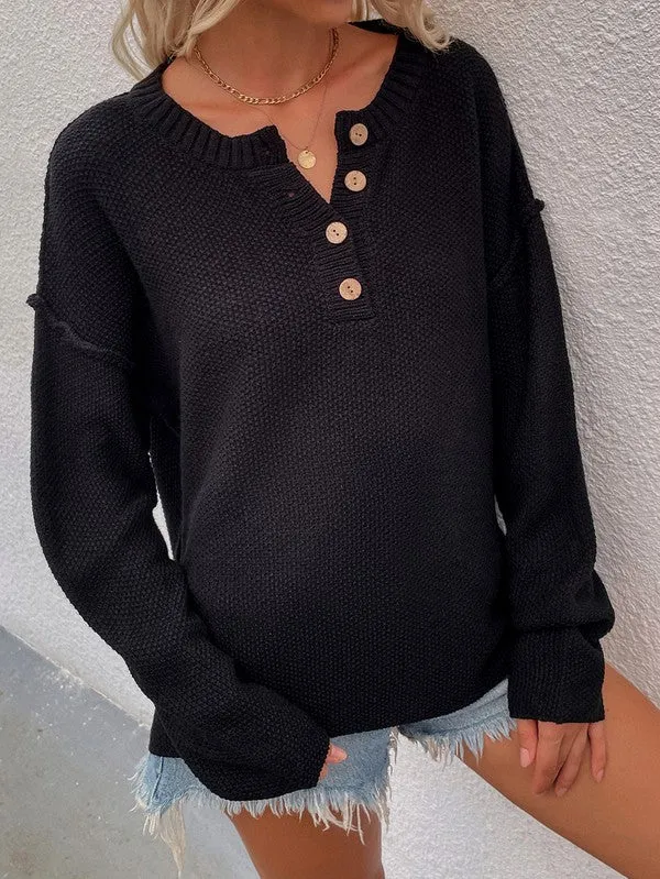 Annva Women Long Sleeve Loose Fit Sweater