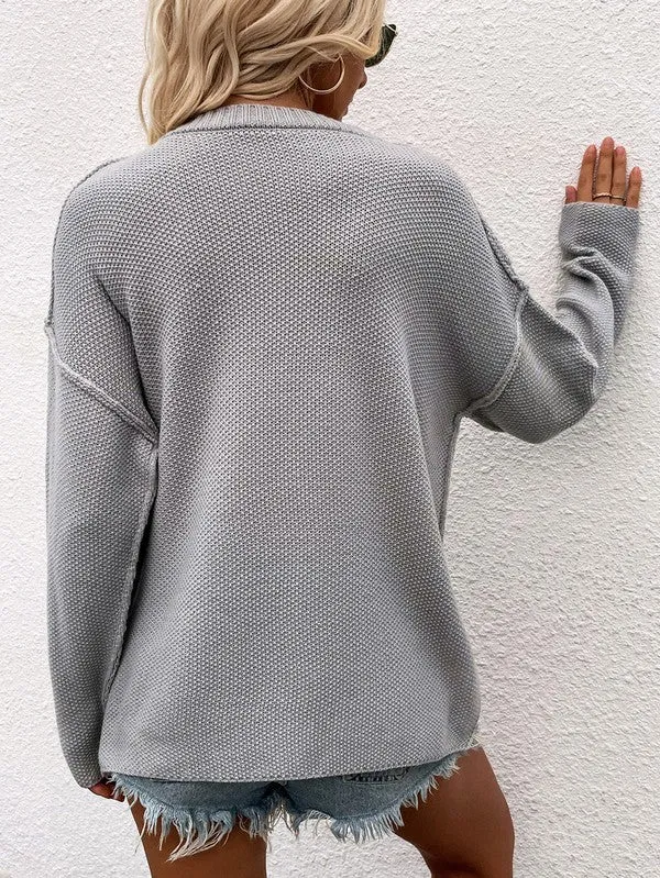Annva Women Long Sleeve Loose Fit Sweater