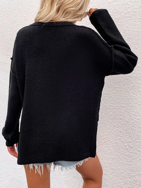 Annva Women Long Sleeve Loose Fit Sweater
