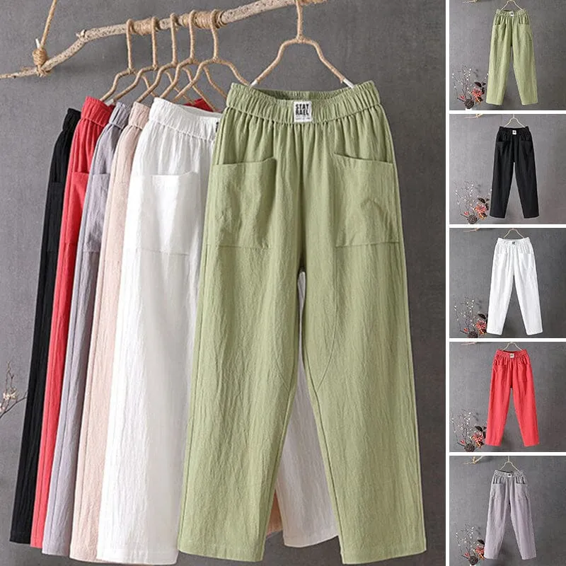 Ashley | Relaxed Fit White Pants