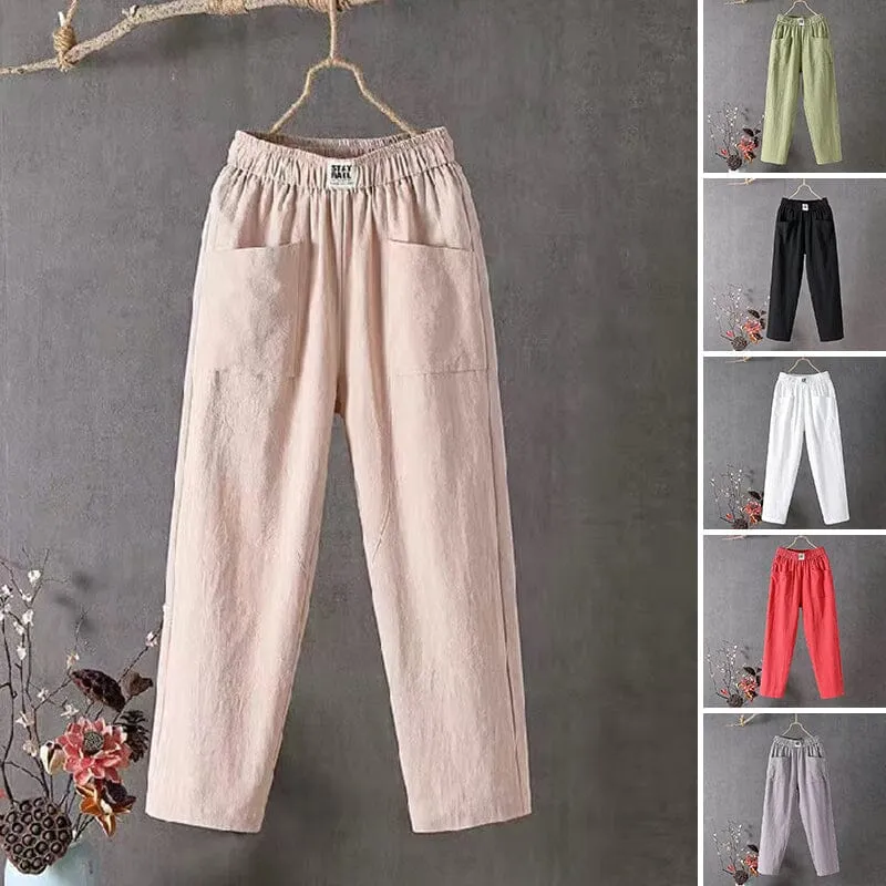 Ashley | Relaxed Fit White Pants