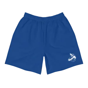 Athletic Apparatus Blue 2 White logo Men's Athletic Long Shorts
