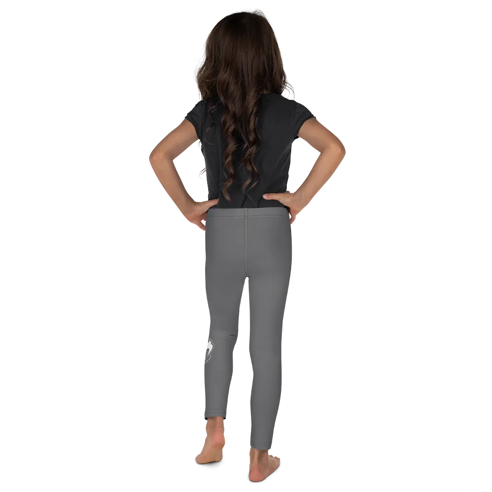 Athletic Apparatus Grey White logo V3 Kid's Leggings