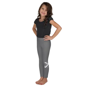 Athletic Apparatus Grey White logo V3 Kid's Leggings