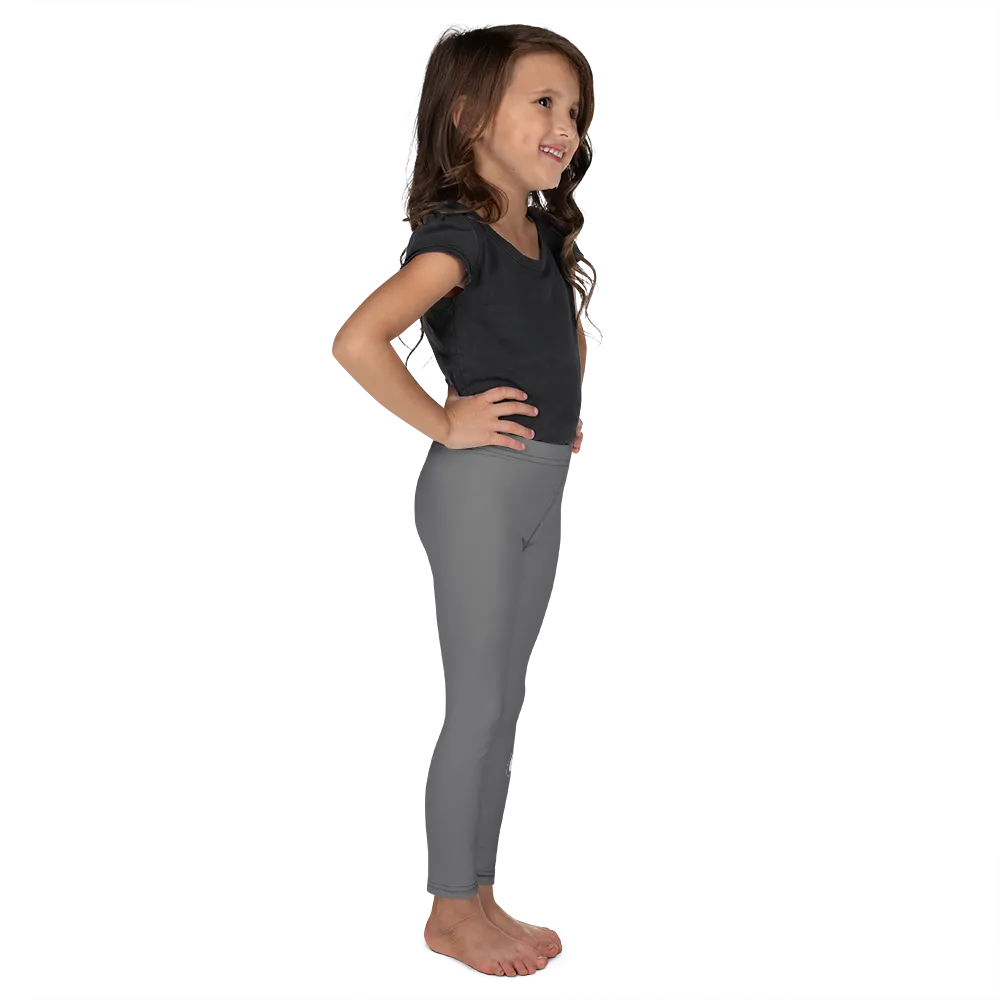 Athletic Apparatus Grey White logo V3 Kid's Leggings