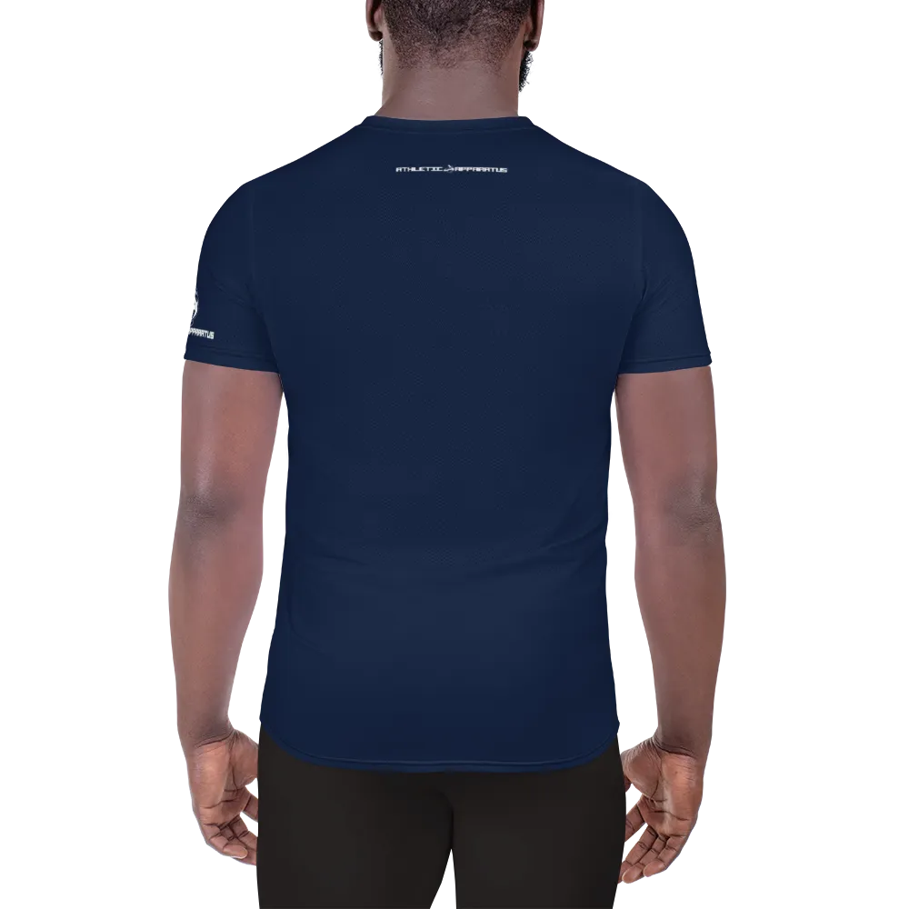 Athletic Apparatus Navy White logo Men's Athletic T-shirt