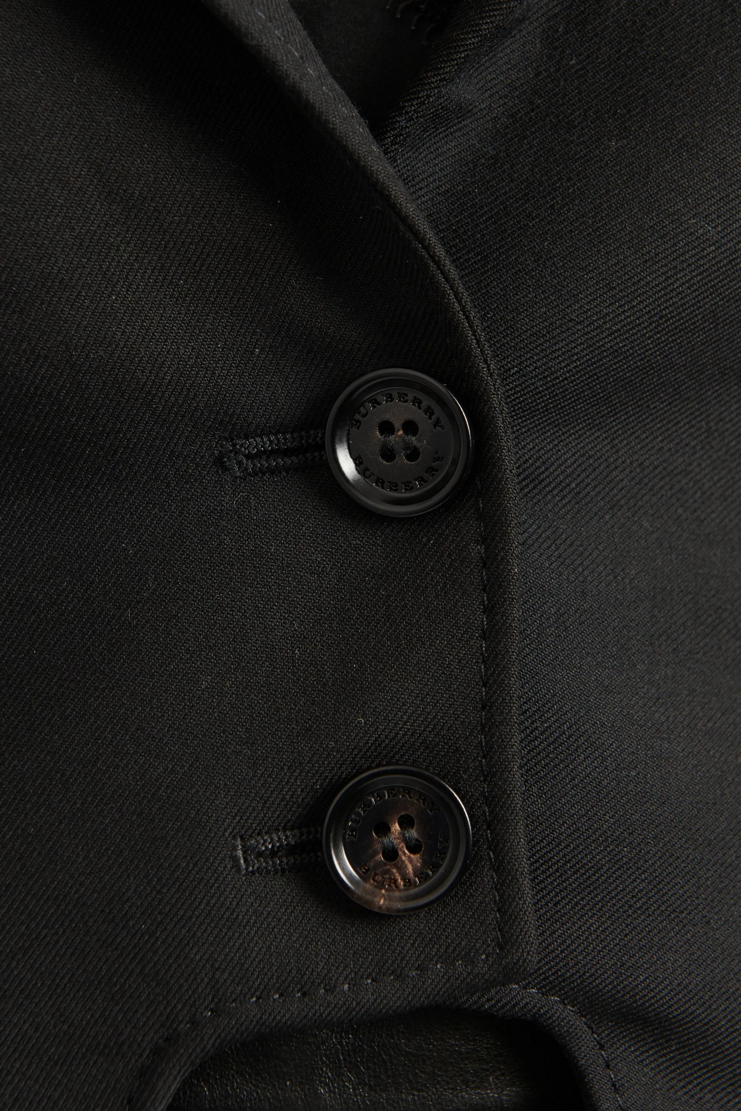 Black Wool Preowned Cutout Blazer