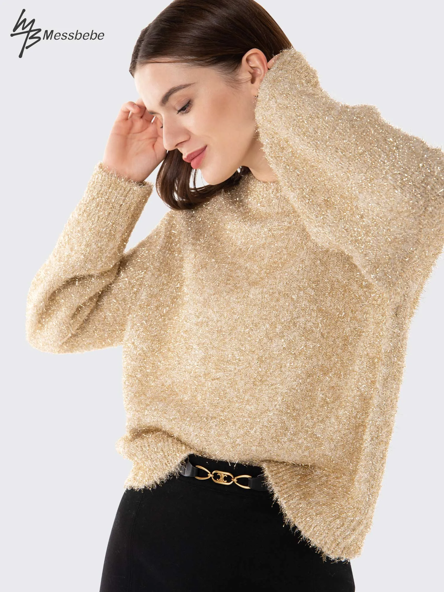 Christmas Glitter Loose Sweater