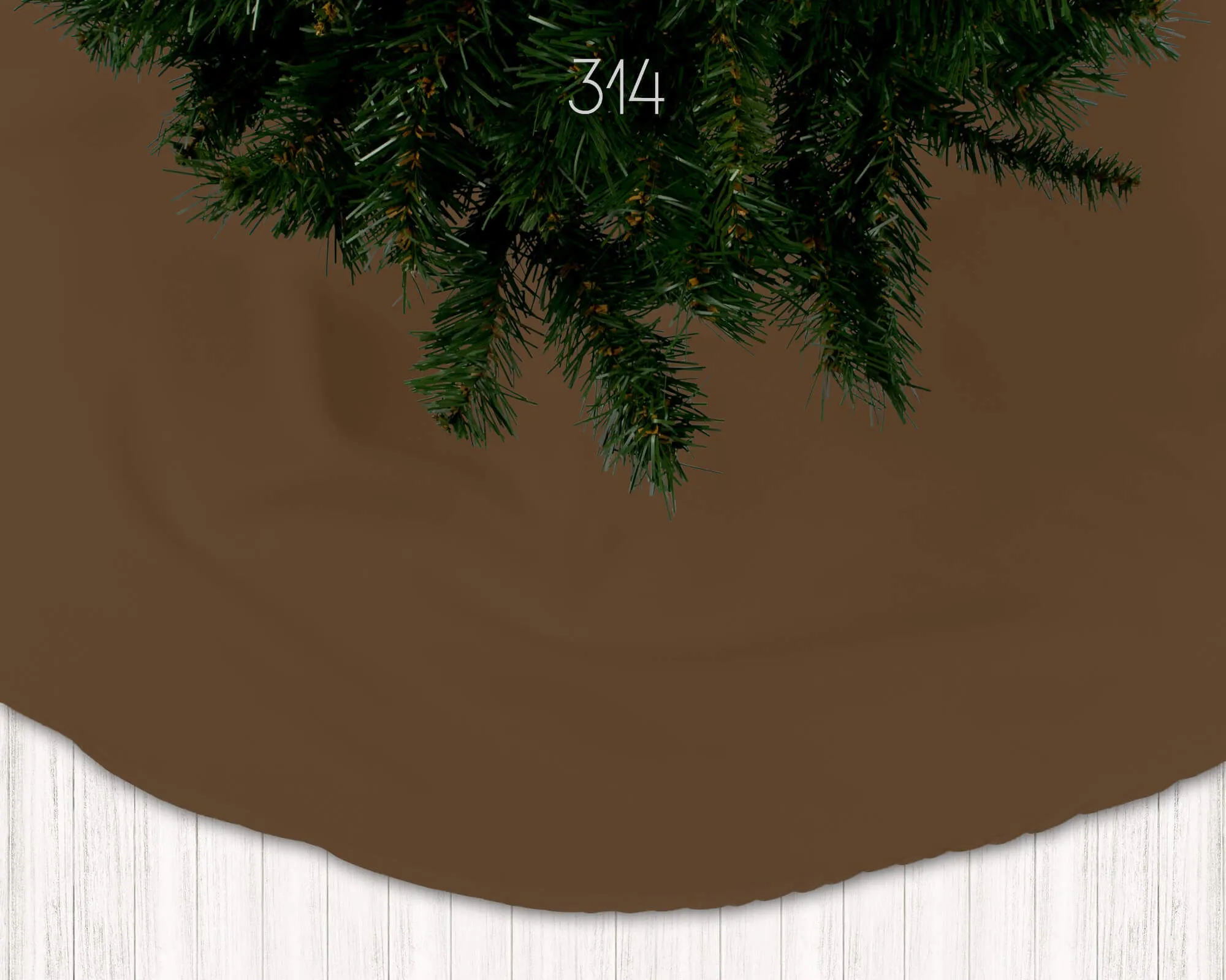 Cream, Tan, Latte, Cocoa, Mocha, and Dark Brown Holiday Christmas Tree Skirts