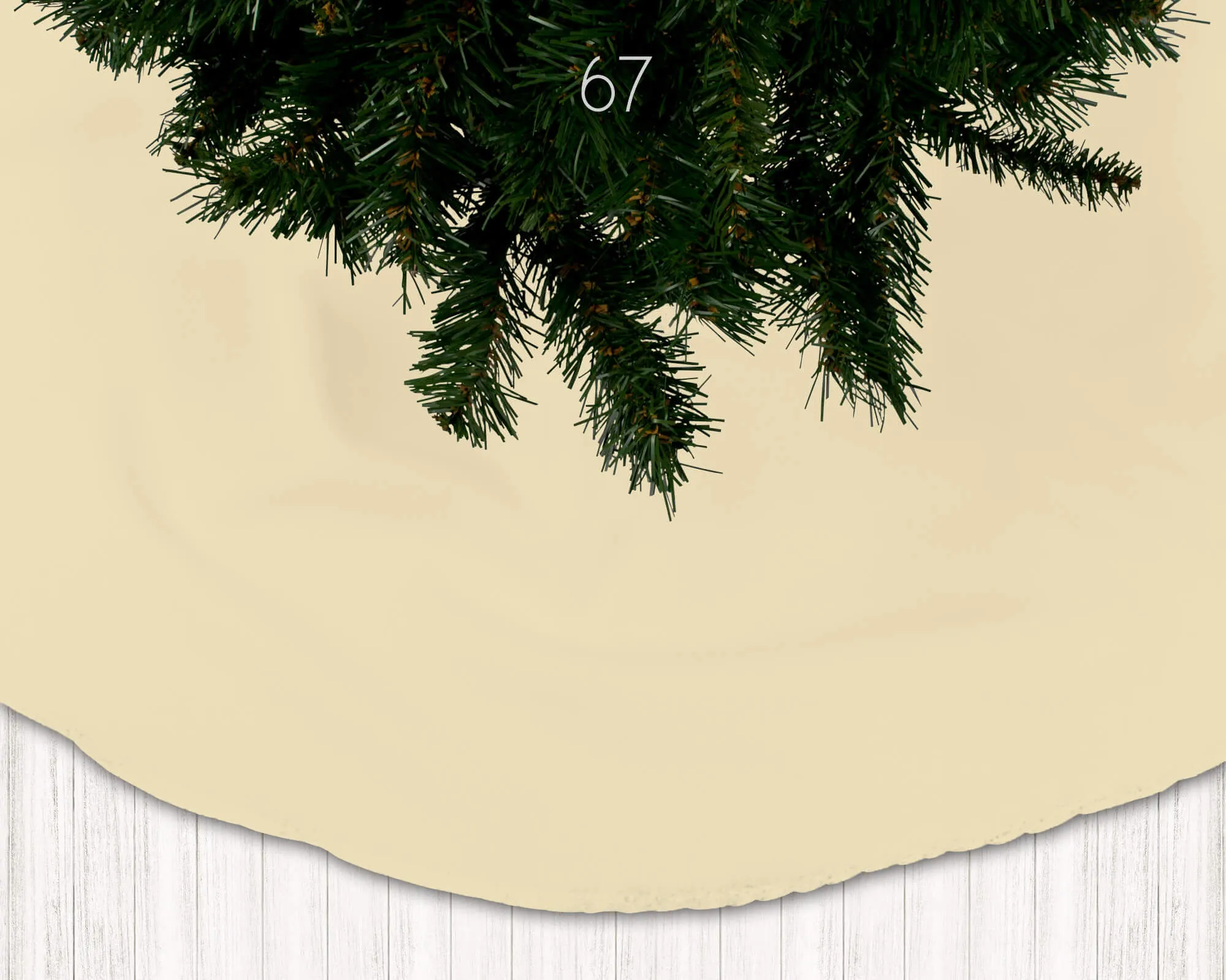 Cream, Tan, Latte, Cocoa, Mocha, and Dark Brown Holiday Christmas Tree Skirts