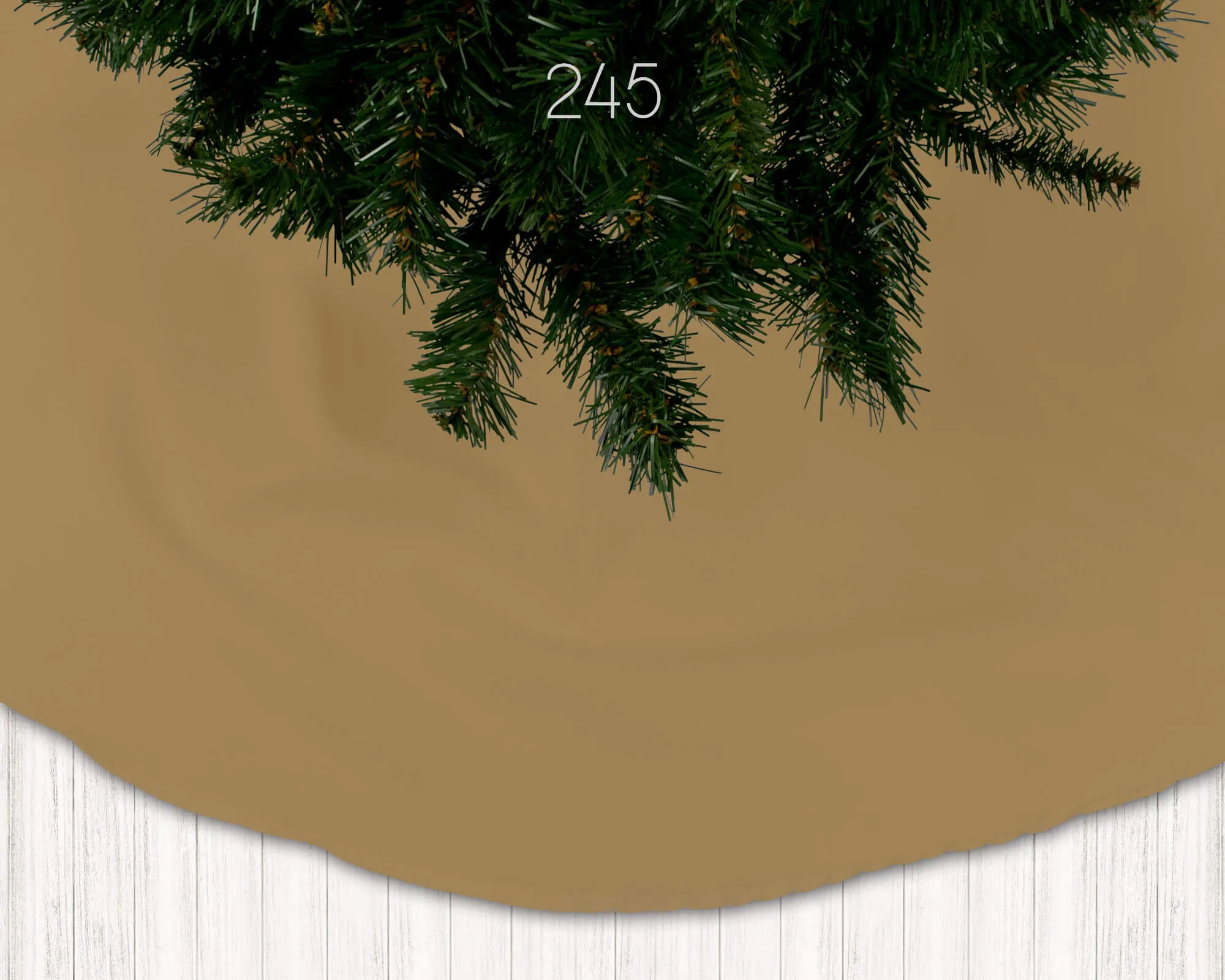 Cream, Tan, Latte, Cocoa, Mocha, and Dark Brown Holiday Christmas Tree Skirts