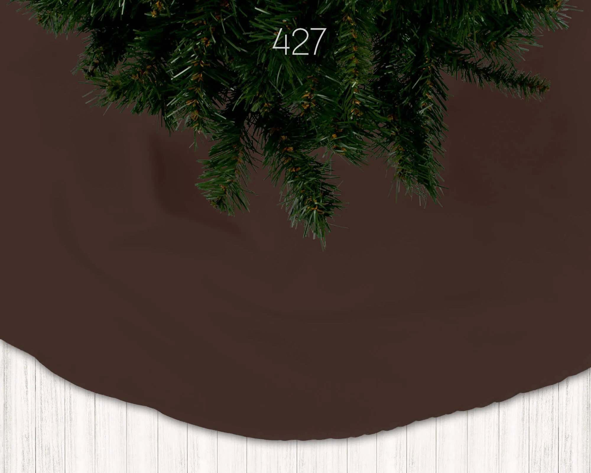 Cream, Tan, Latte, Cocoa, Mocha, and Dark Brown Holiday Christmas Tree Skirts