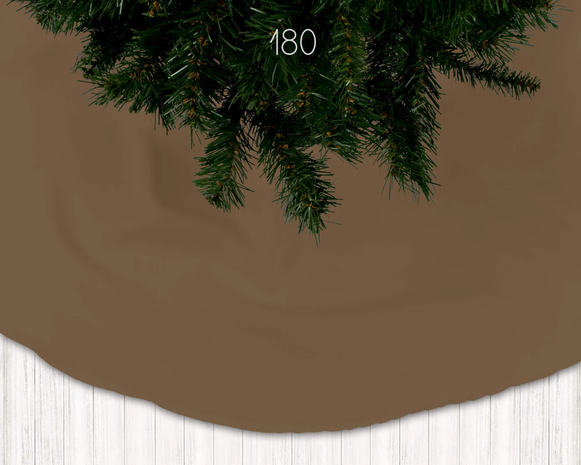 Cream, Tan, Latte, Cocoa, Mocha, and Dark Brown Holiday Christmas Tree Skirts