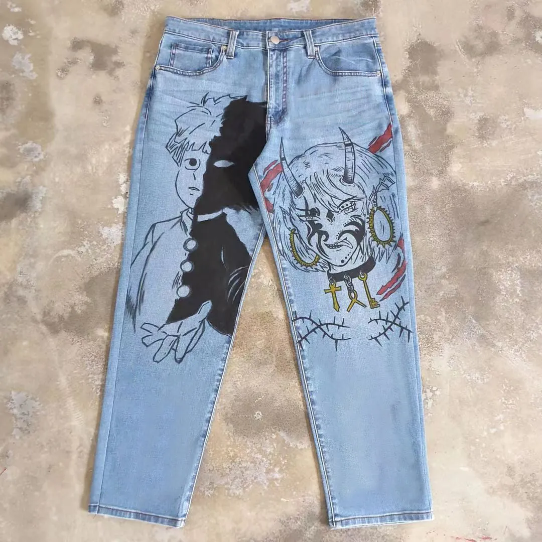 Double check cross casual street jeans
