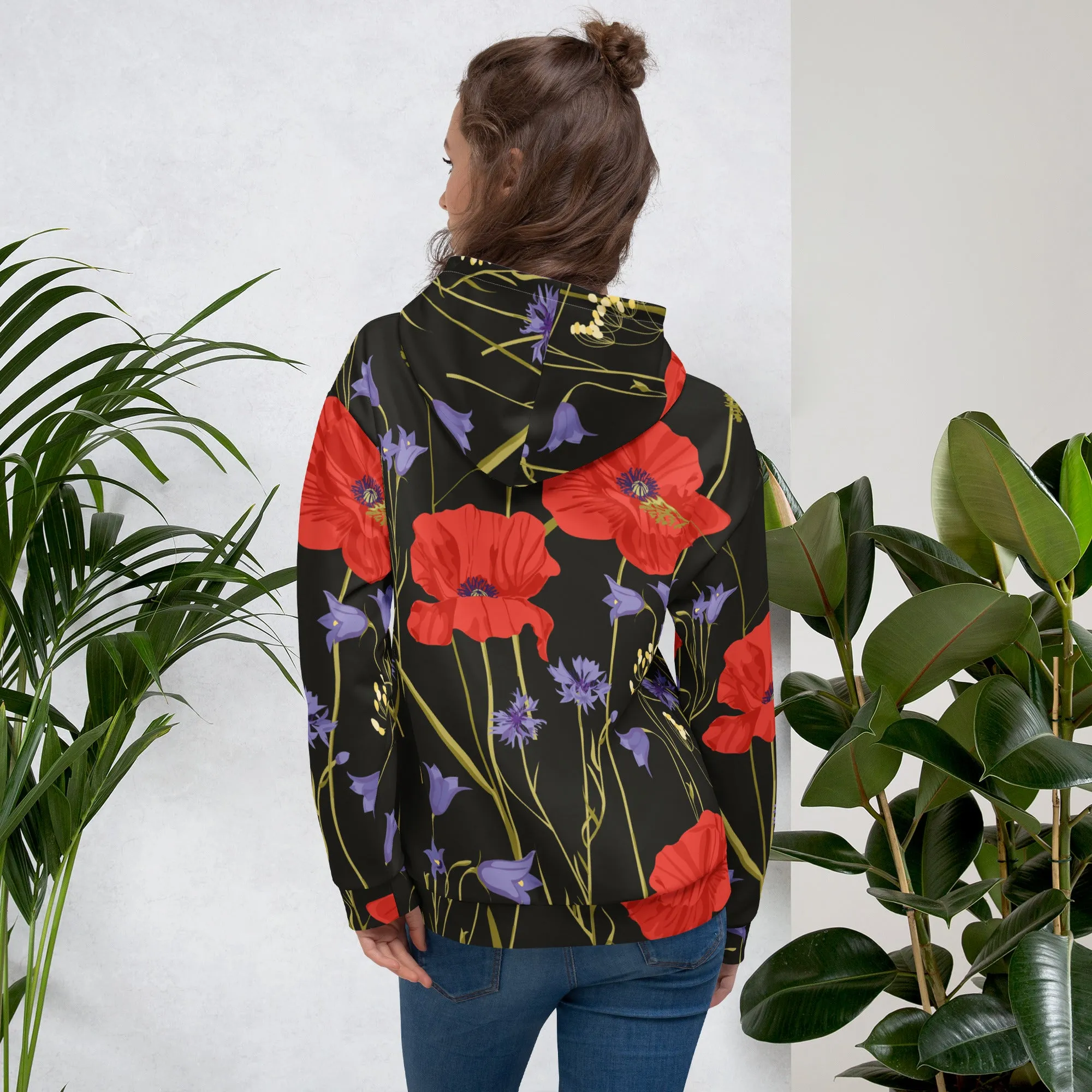 Floral Hoodie (Glamourange Spring Best Hoodies Collection - Flower Hoodies Print 0014)