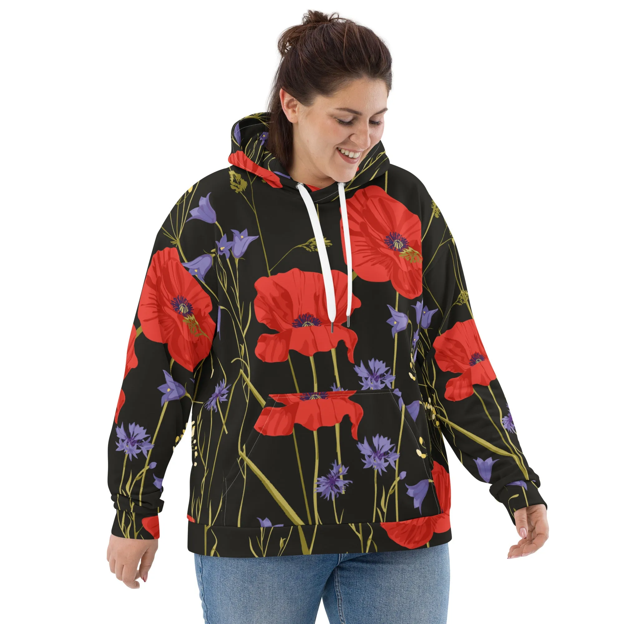 Floral Hoodie (Glamourange Spring Best Hoodies Collection - Flower Hoodies Print 0014)