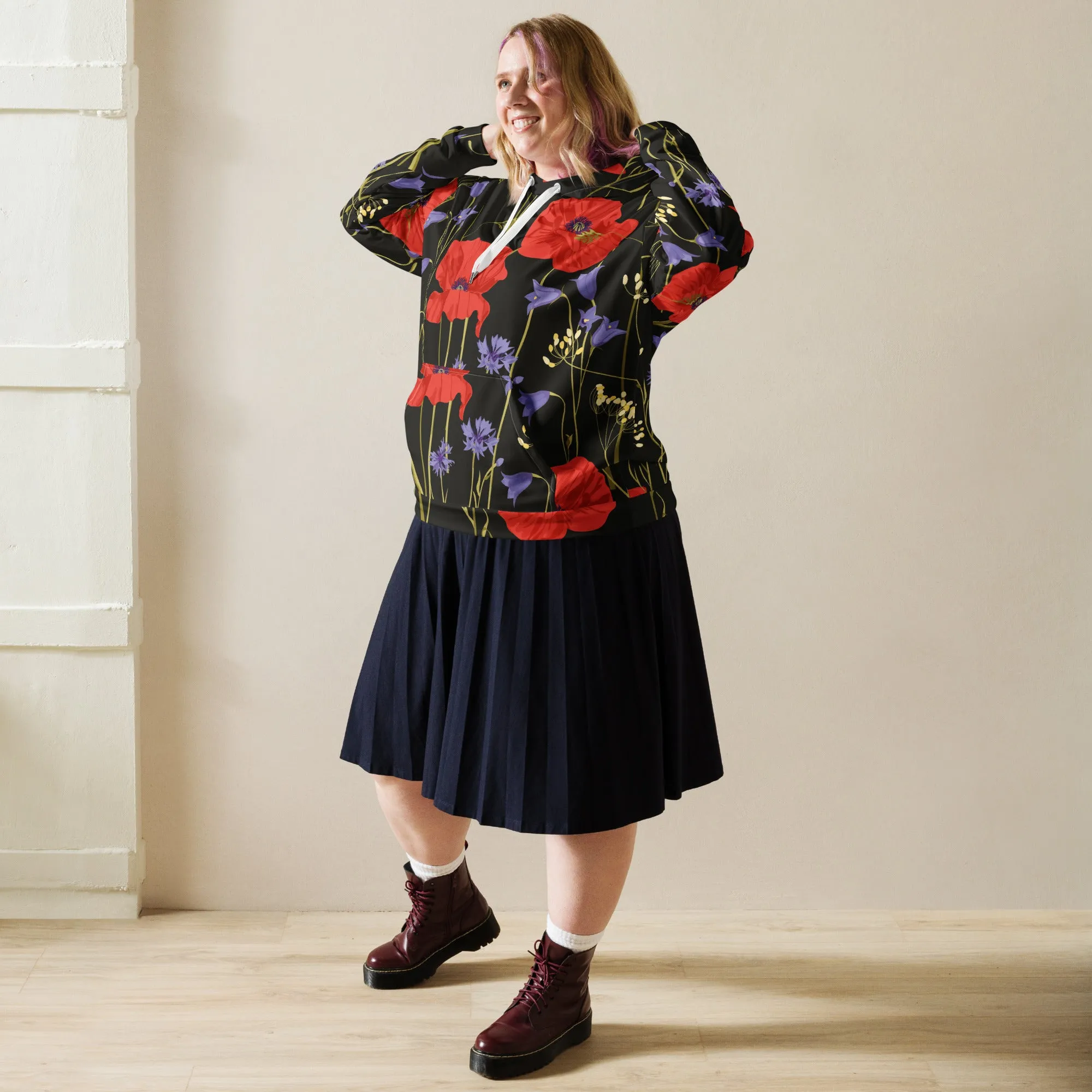Floral Hoodie (Glamourange Spring Best Hoodies Collection - Flower Hoodies Print 0014)