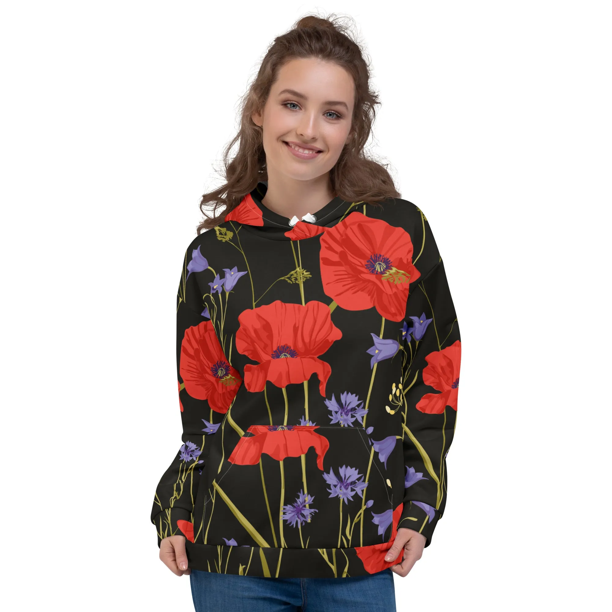 Floral Hoodie (Glamourange Spring Best Hoodies Collection - Flower Hoodies Print 0014)