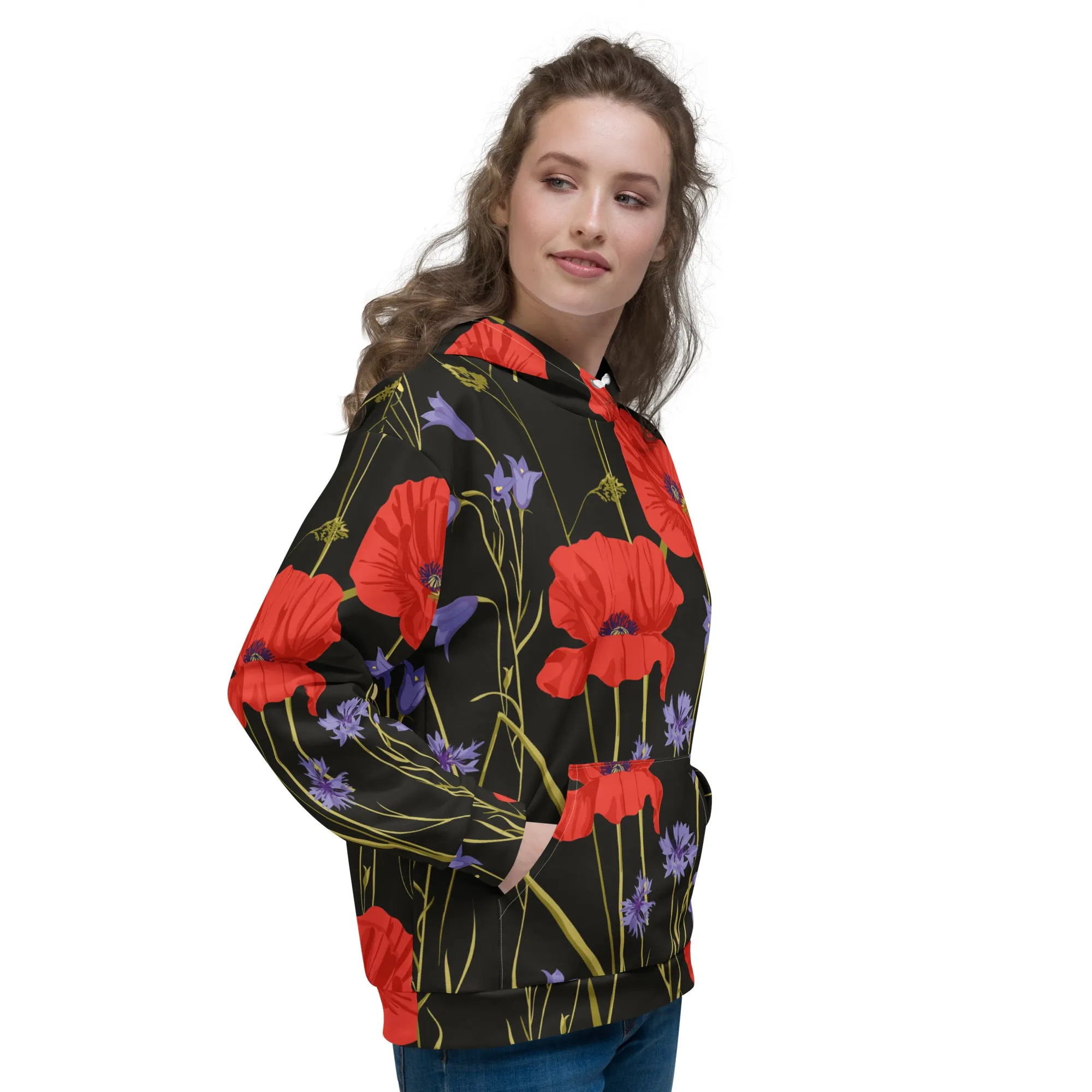 Floral Hoodie (Glamourange Spring Best Hoodies Collection - Flower Hoodies Print 0014)