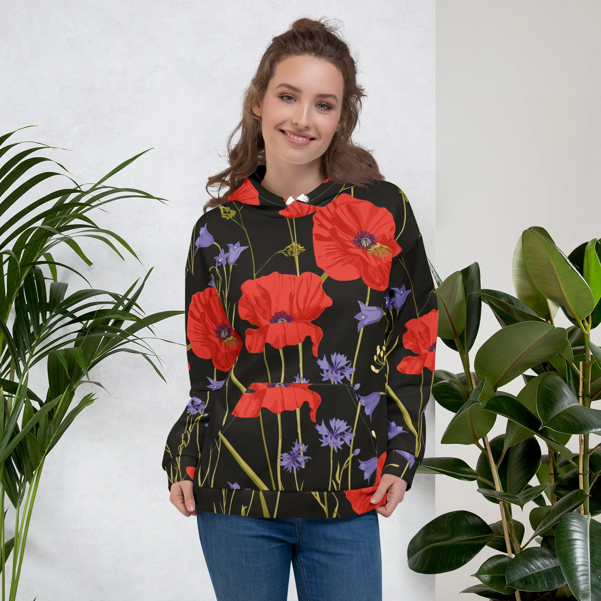 Floral Hoodie (Glamourange Spring Best Hoodies Collection - Flower Hoodies Print 0014)