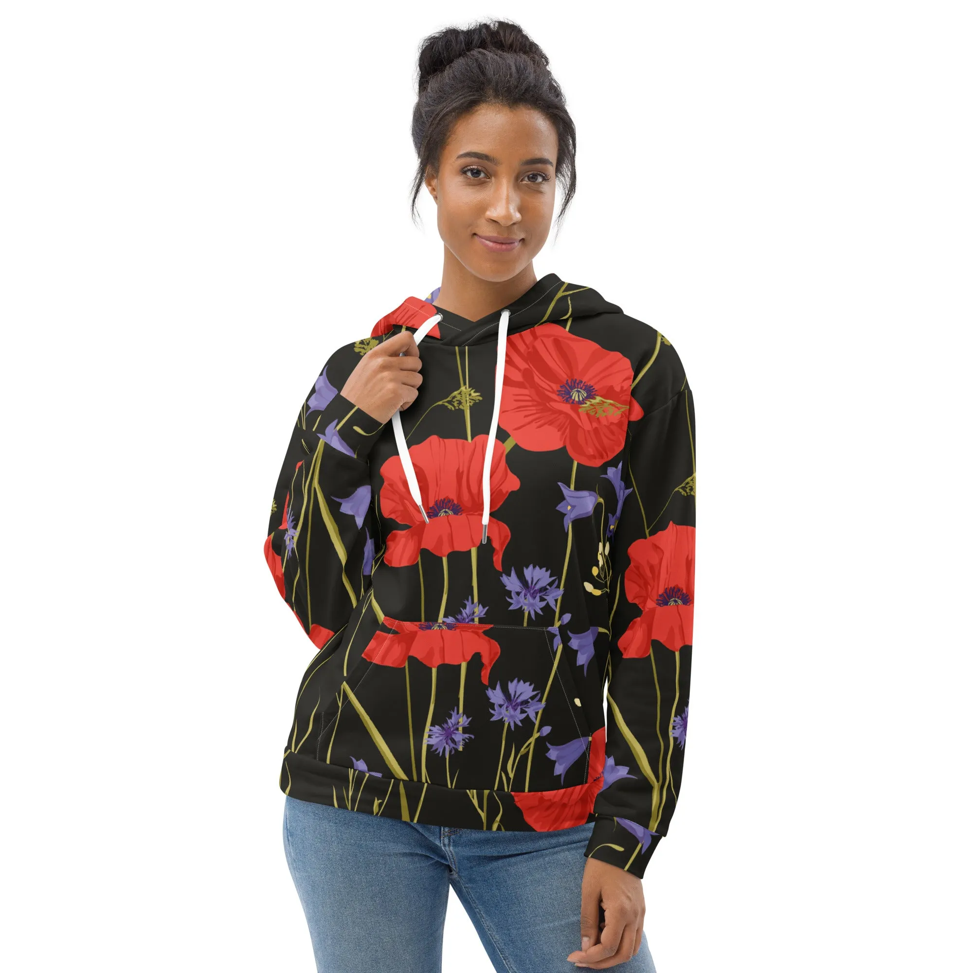 Floral Hoodie (Glamourange Spring Best Hoodies Collection - Flower Hoodies Print 0014)