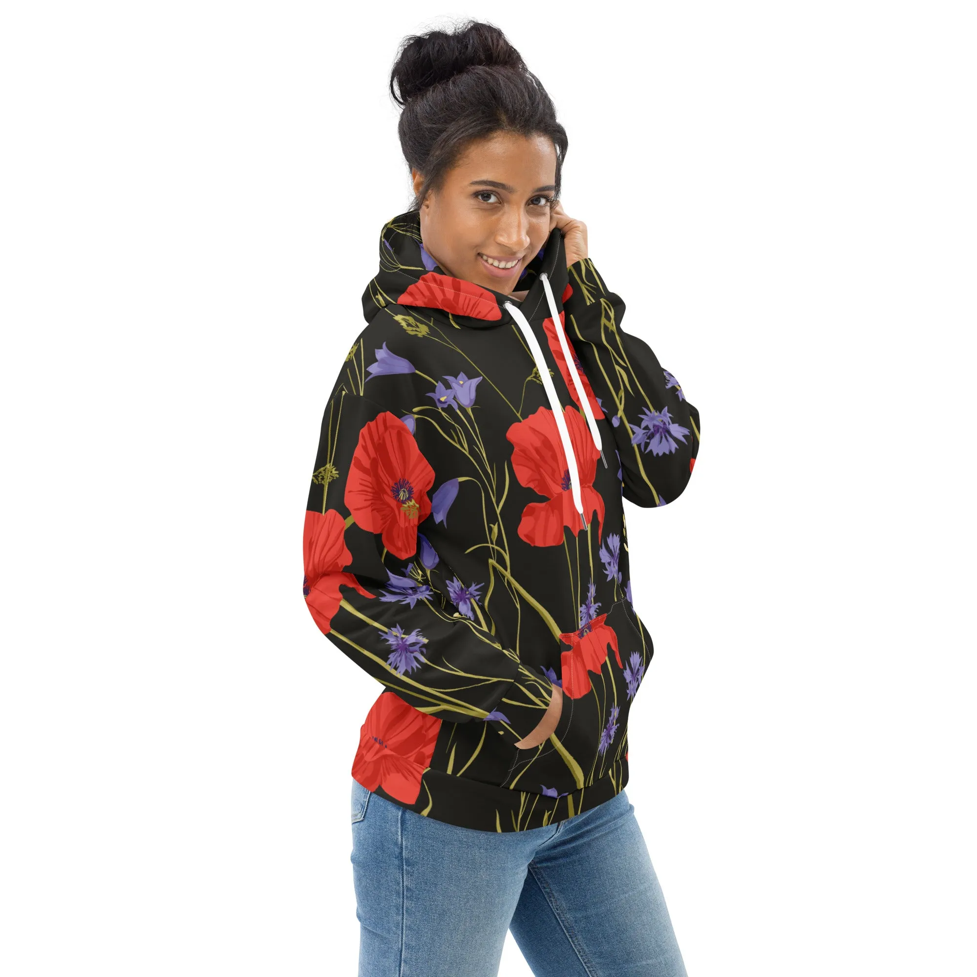 Floral Hoodie (Glamourange Spring Best Hoodies Collection - Flower Hoodies Print 0014)