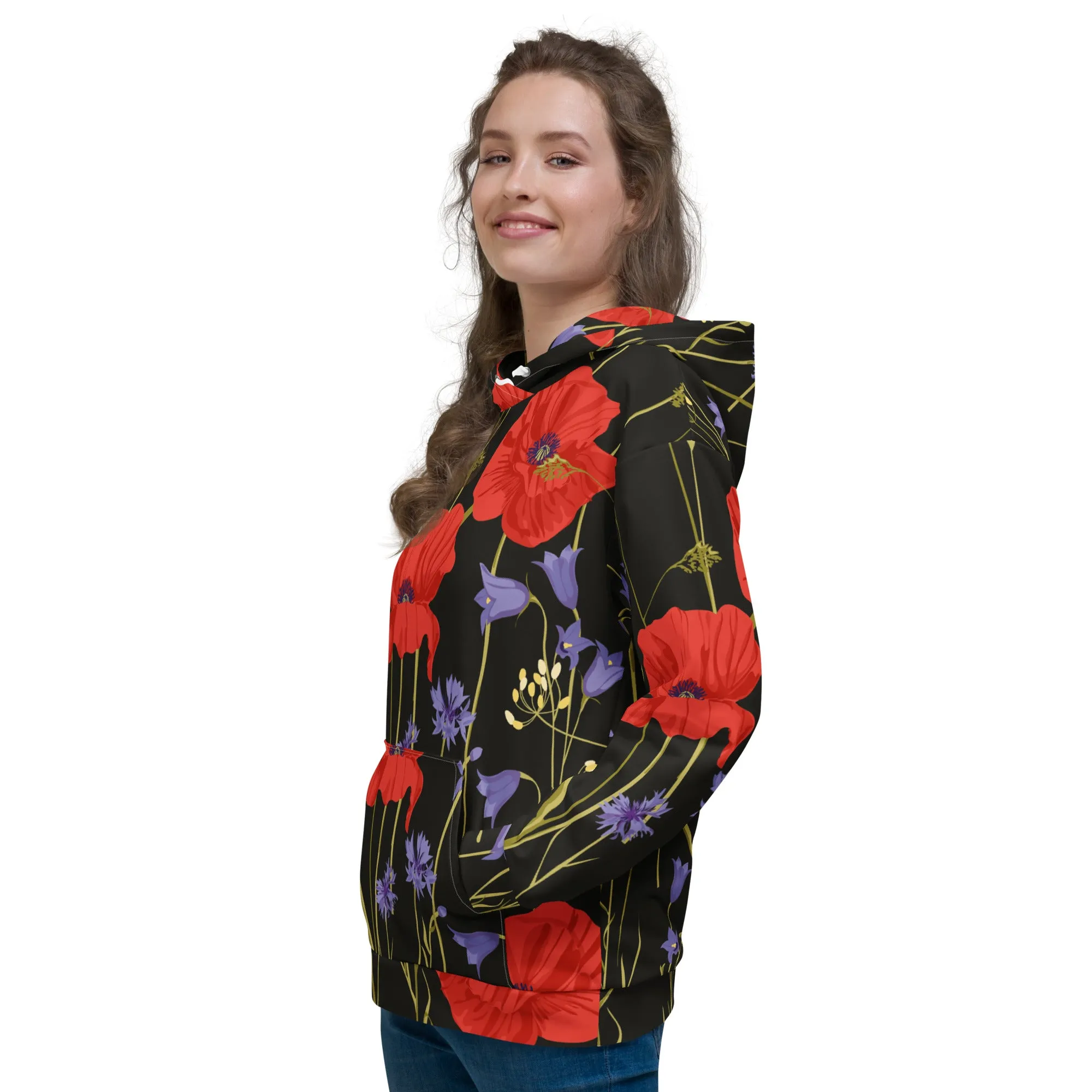 Floral Hoodie (Glamourange Spring Best Hoodies Collection - Flower Hoodies Print 0014)