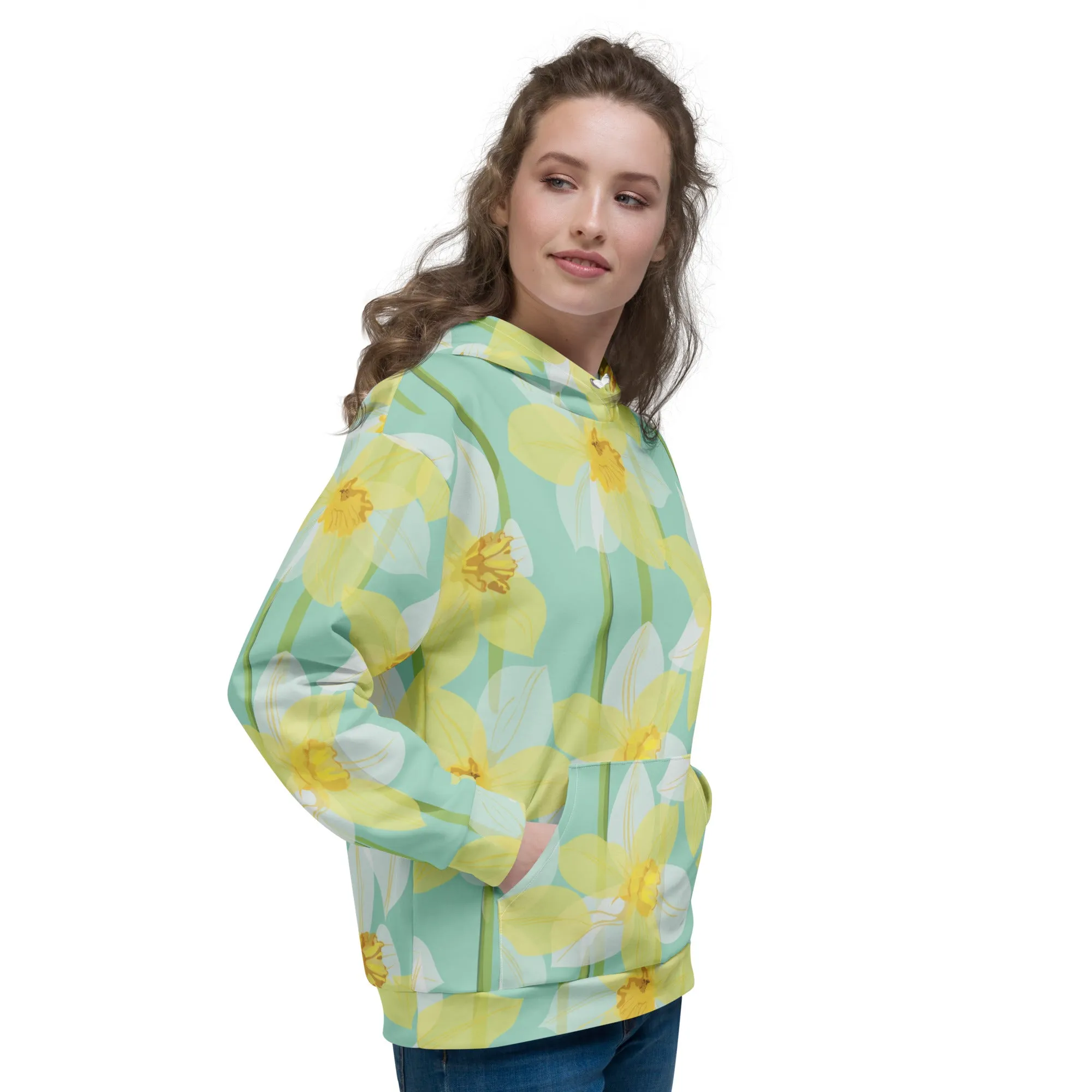 Floral Hoodie (Glamourange Spring Best Hoodies Collection - Flower Hoodies Print 0018)