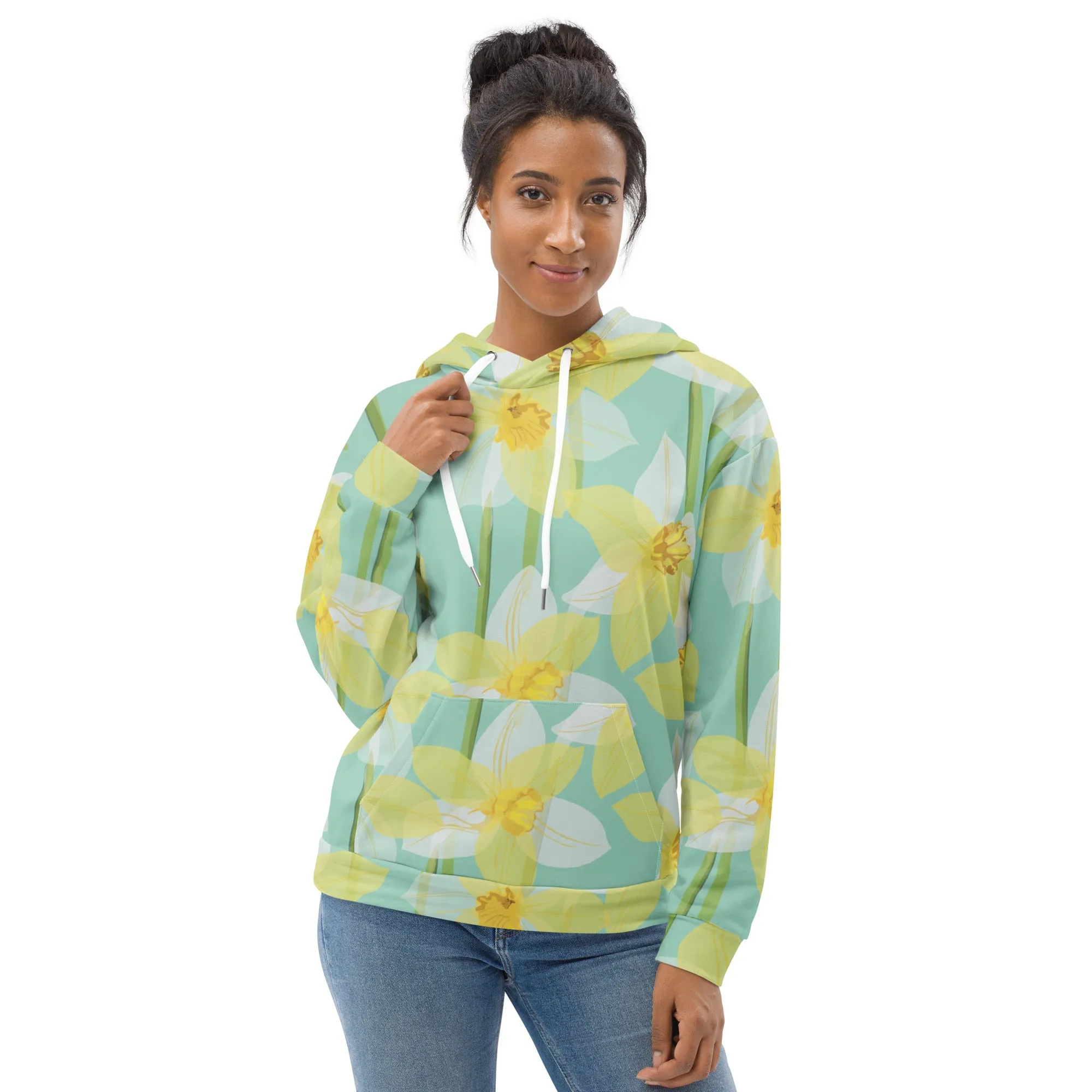 Floral Hoodie (Glamourange Spring Best Hoodies Collection - Flower Hoodies Print 0018)