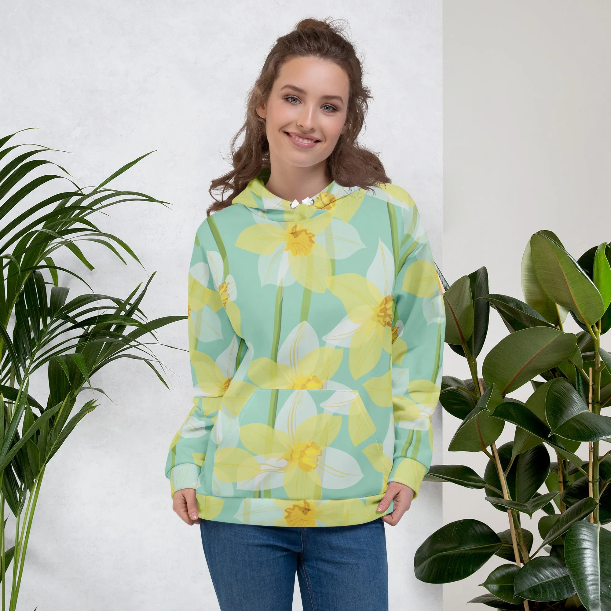Floral Hoodie (Glamourange Spring Best Hoodies Collection - Flower Hoodies Print 0018)
