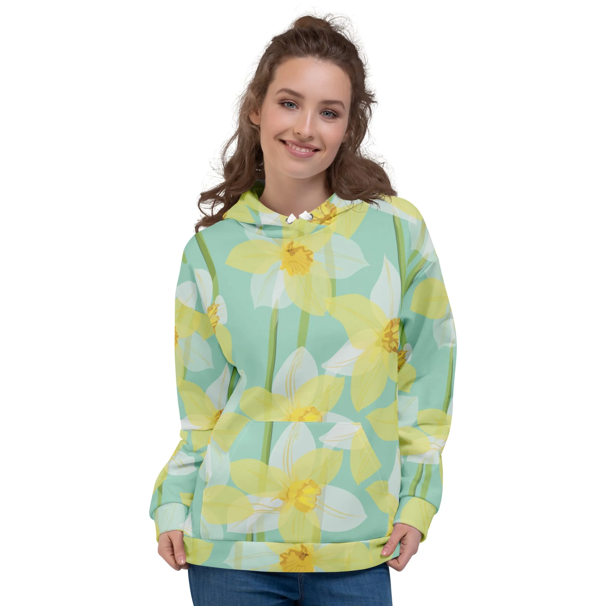 Floral Hoodie (Glamourange Spring Best Hoodies Collection - Flower Hoodies Print 0018)
