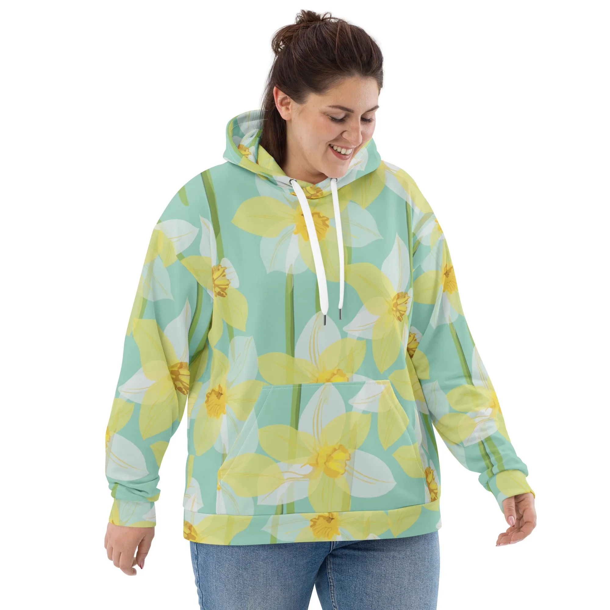 Floral Hoodie (Glamourange Spring Best Hoodies Collection - Flower Hoodies Print 0018)