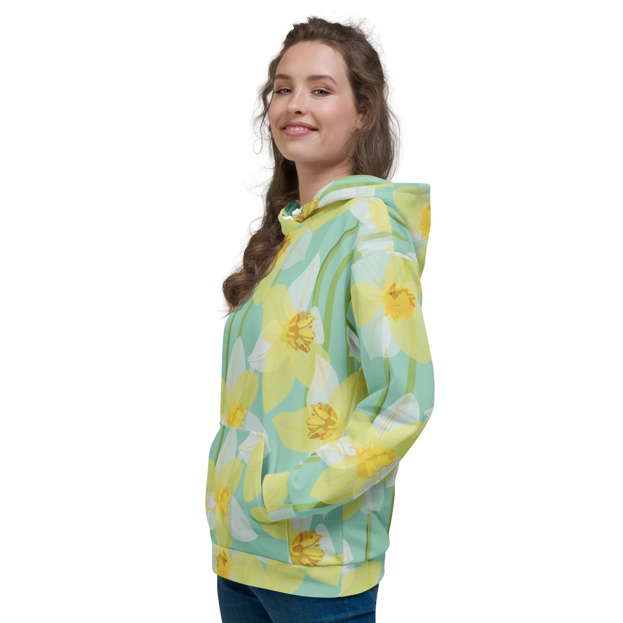 Floral Hoodie (Glamourange Spring Best Hoodies Collection - Flower Hoodies Print 0018)