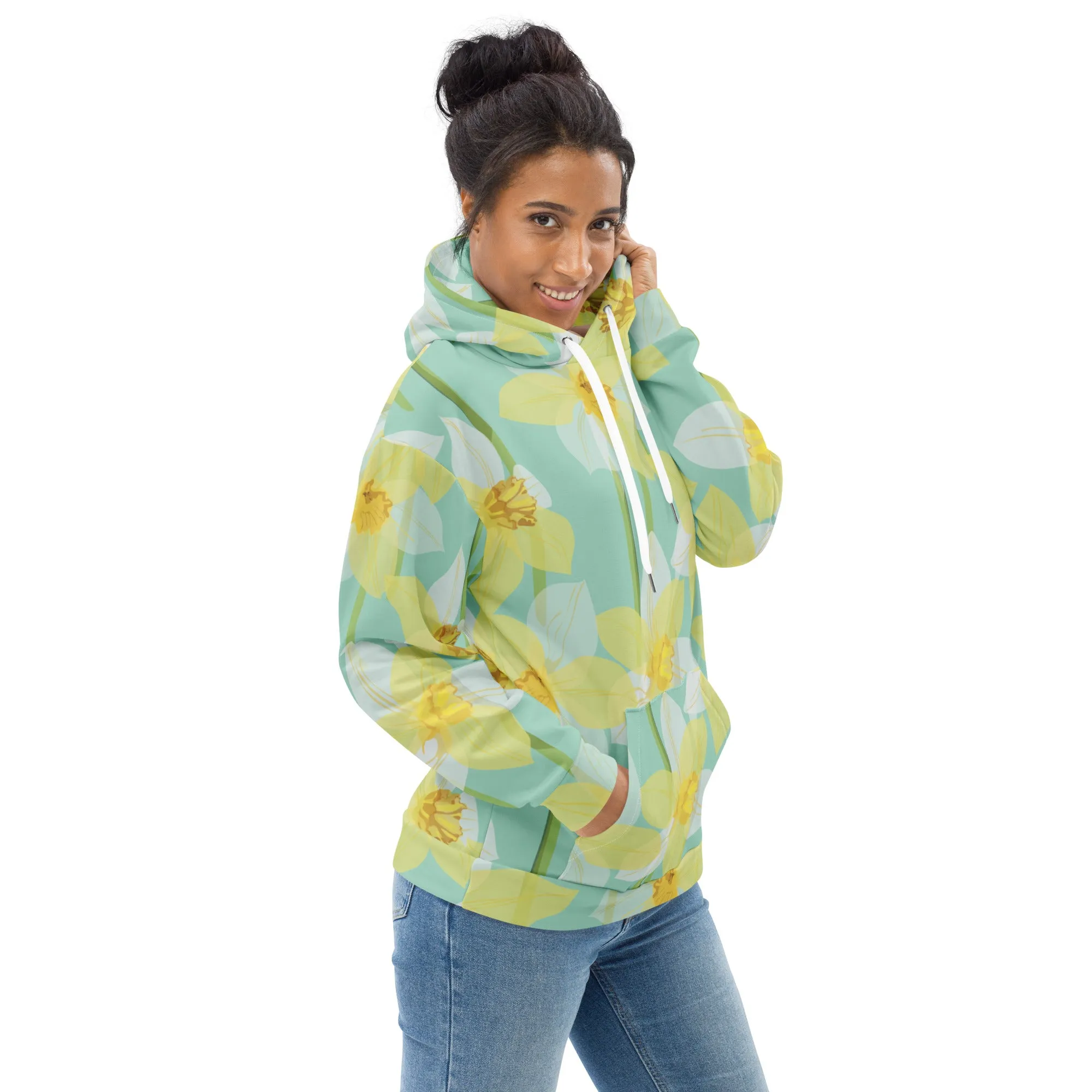 Floral Hoodie (Glamourange Spring Best Hoodies Collection - Flower Hoodies Print 0018)