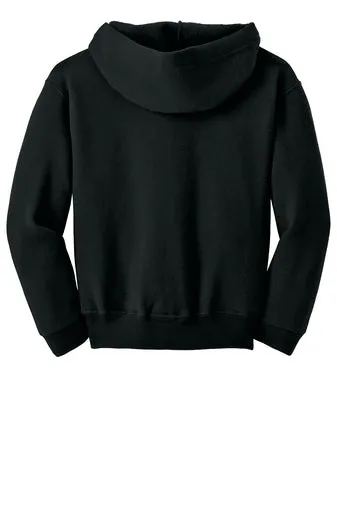 Gildan Youth Heavy Blend Full-Zip Hooded Sweatshirt - Black