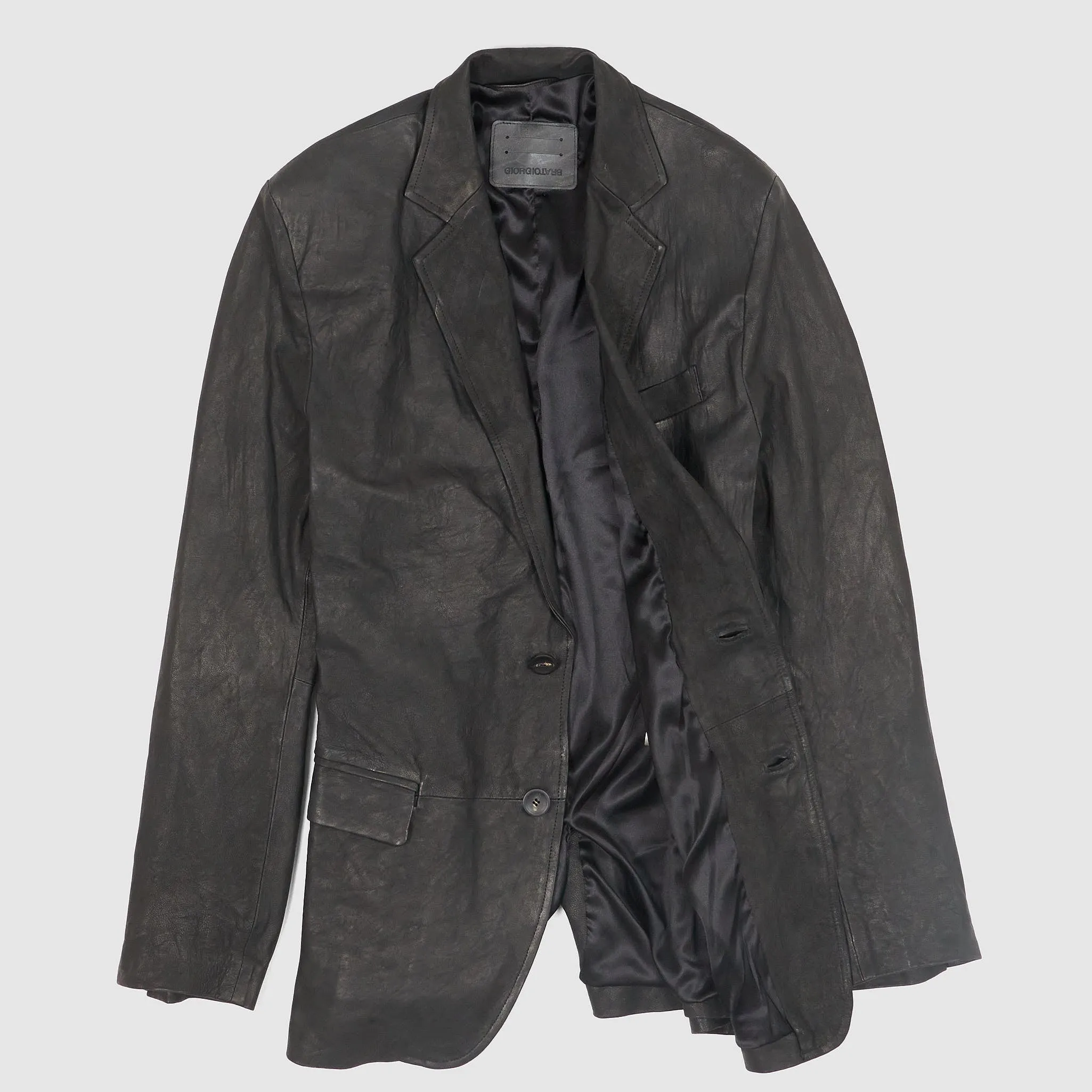 Giorgio Brato Lamb Leather Blazer
