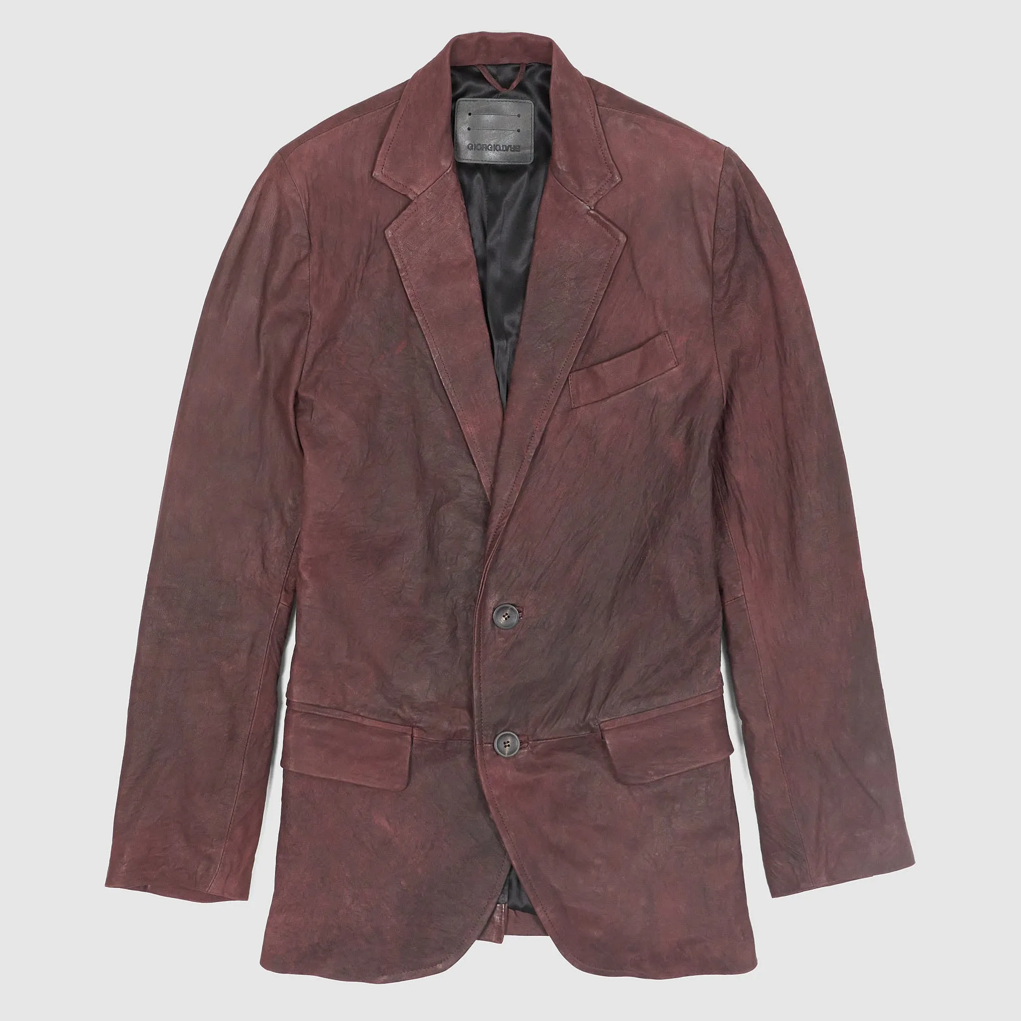 Giorgio Brato Lamb Leather Blazer
