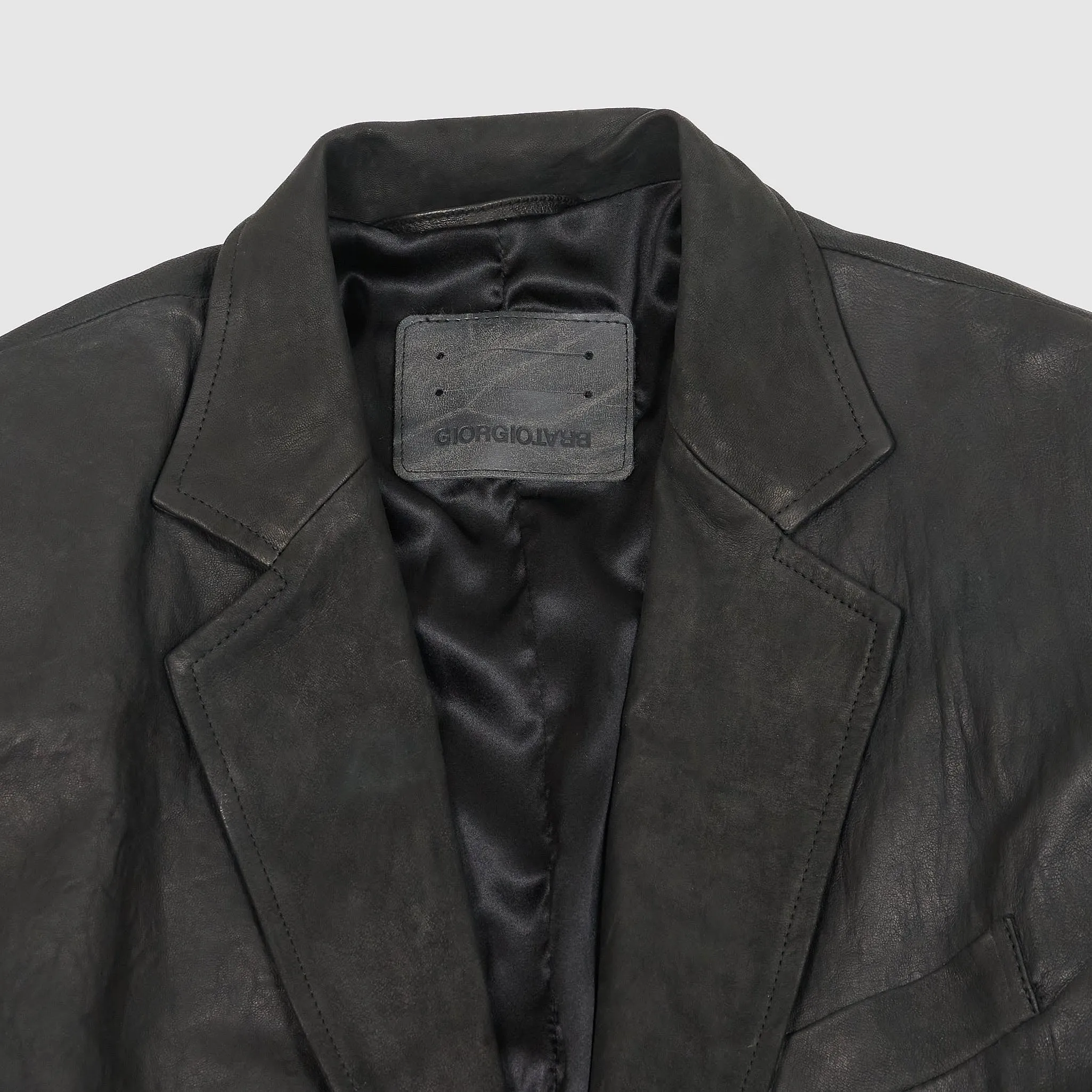 Giorgio Brato Lamb Leather Blazer
