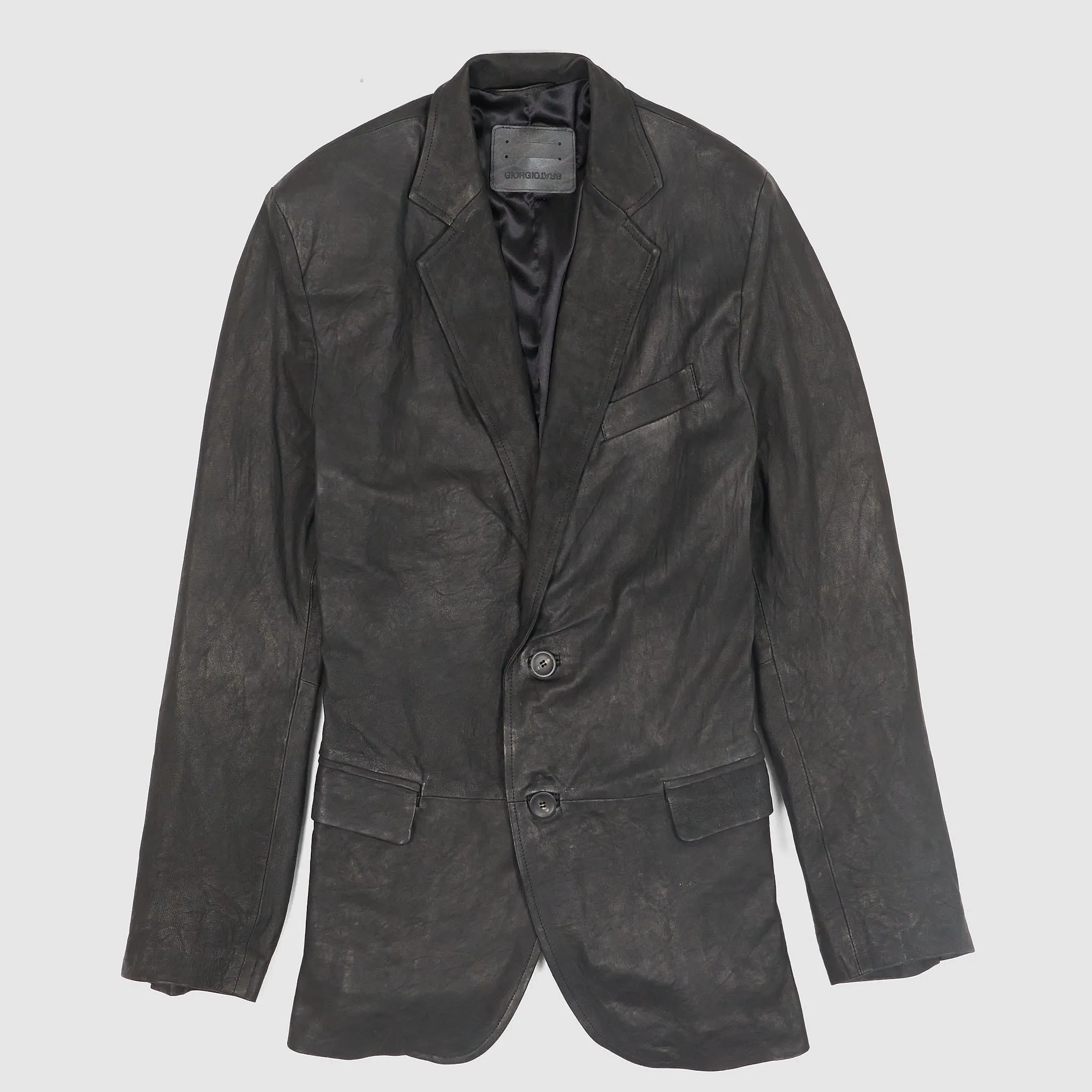 Giorgio Brato Lamb Leather Blazer