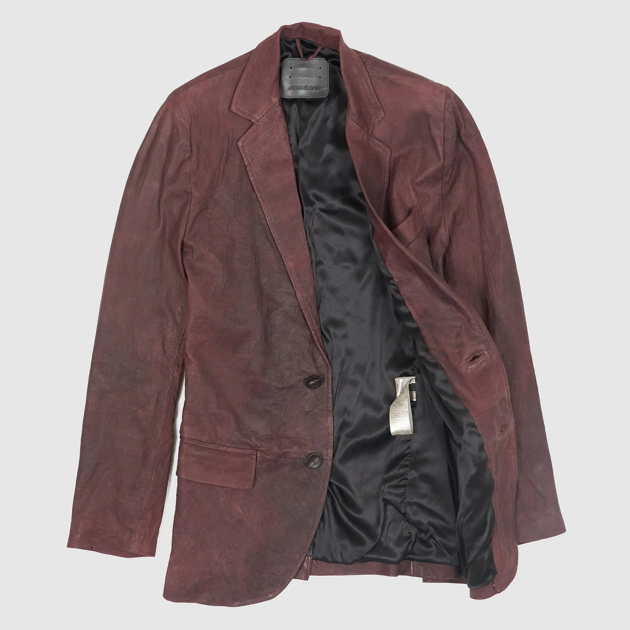Giorgio Brato Lamb Leather Blazer