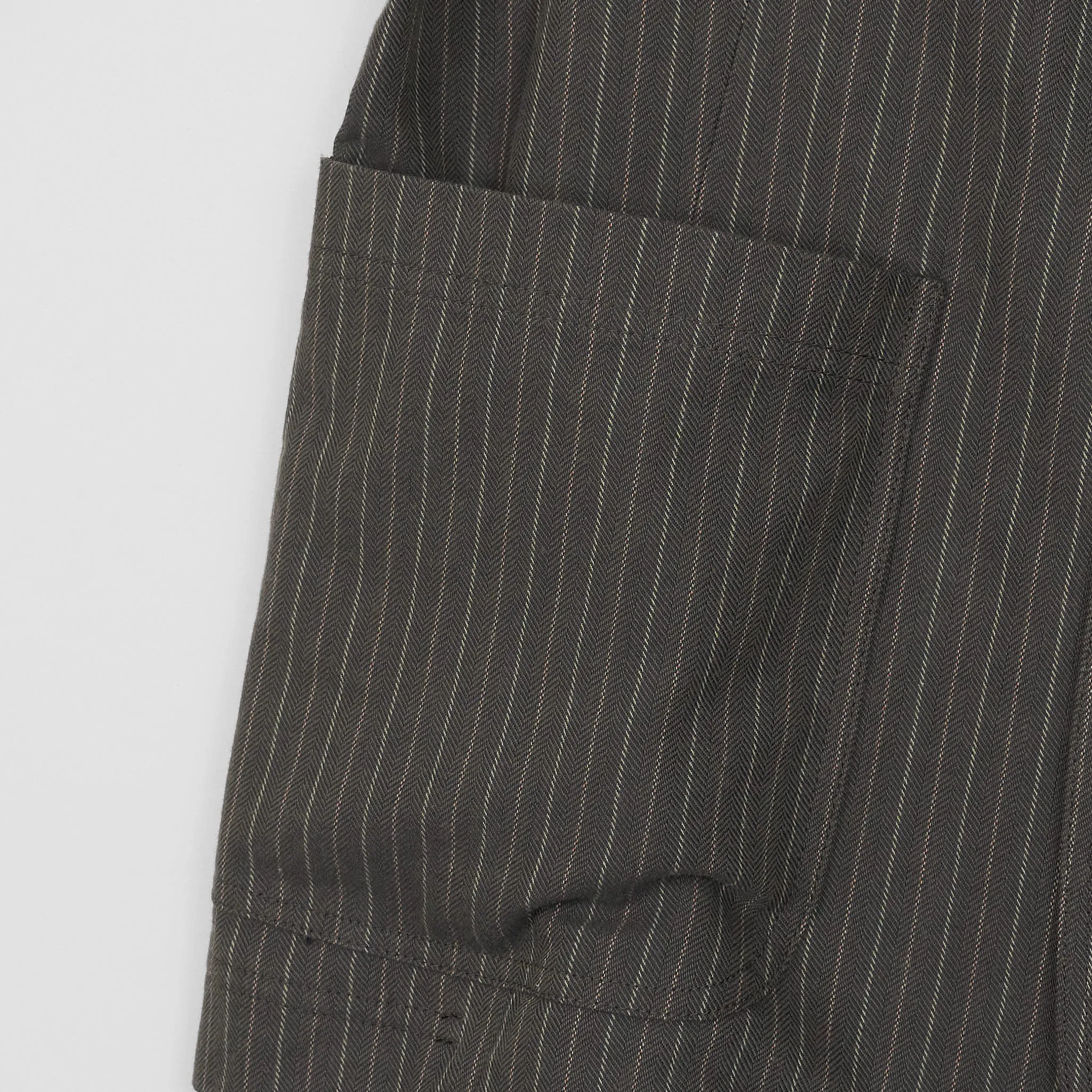 Hansen 4 Buttons Herringbone  Pinstripe  Cotton Blazer