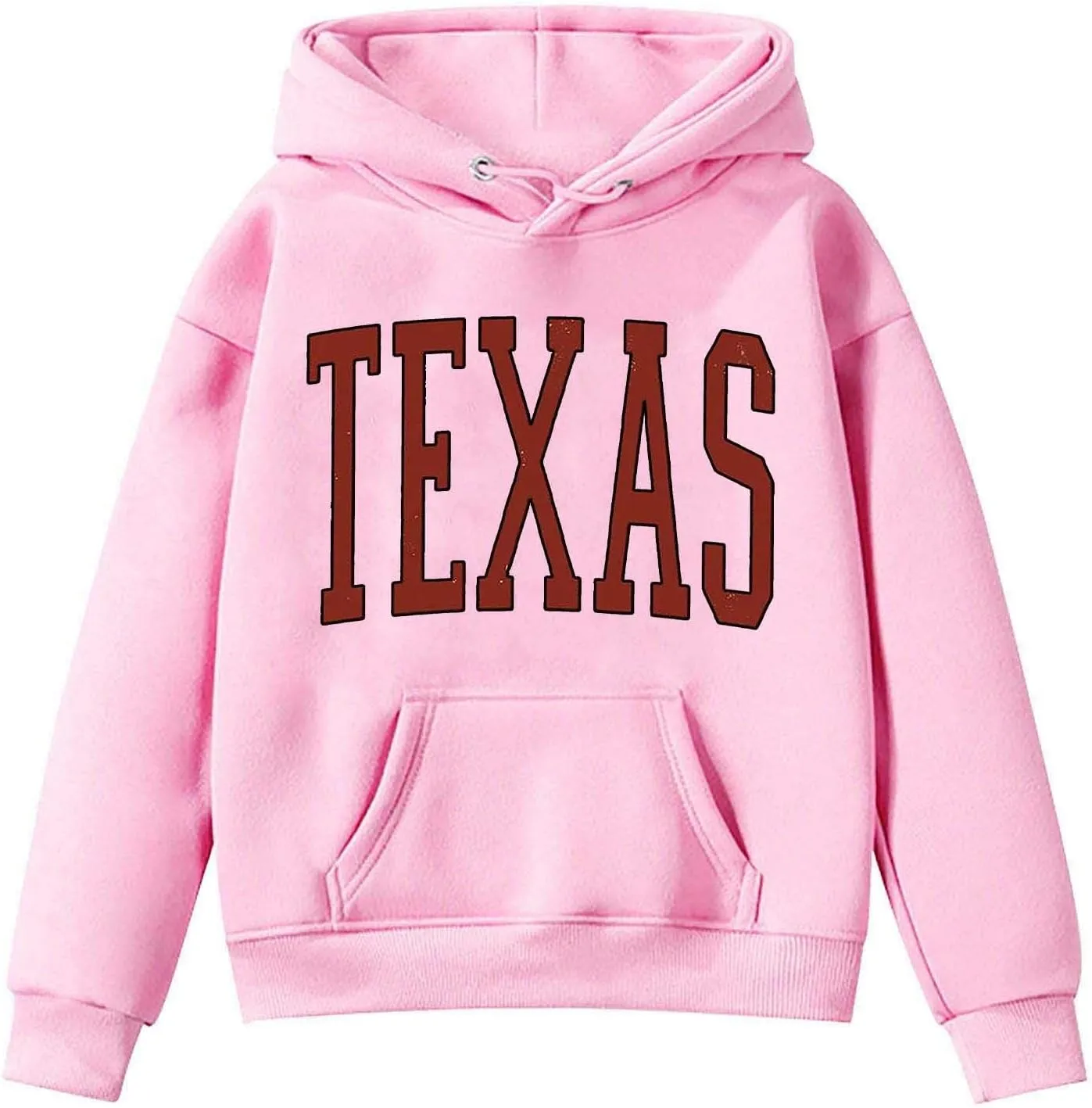High Land Cow Girls Oversized Hoodie Shirts Dressy Casual Gradient Cute Hooded Pullover Tops Loose Kid Preppy Clothes