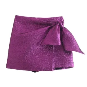 HIGH WAIST SHORTS-SKIRT