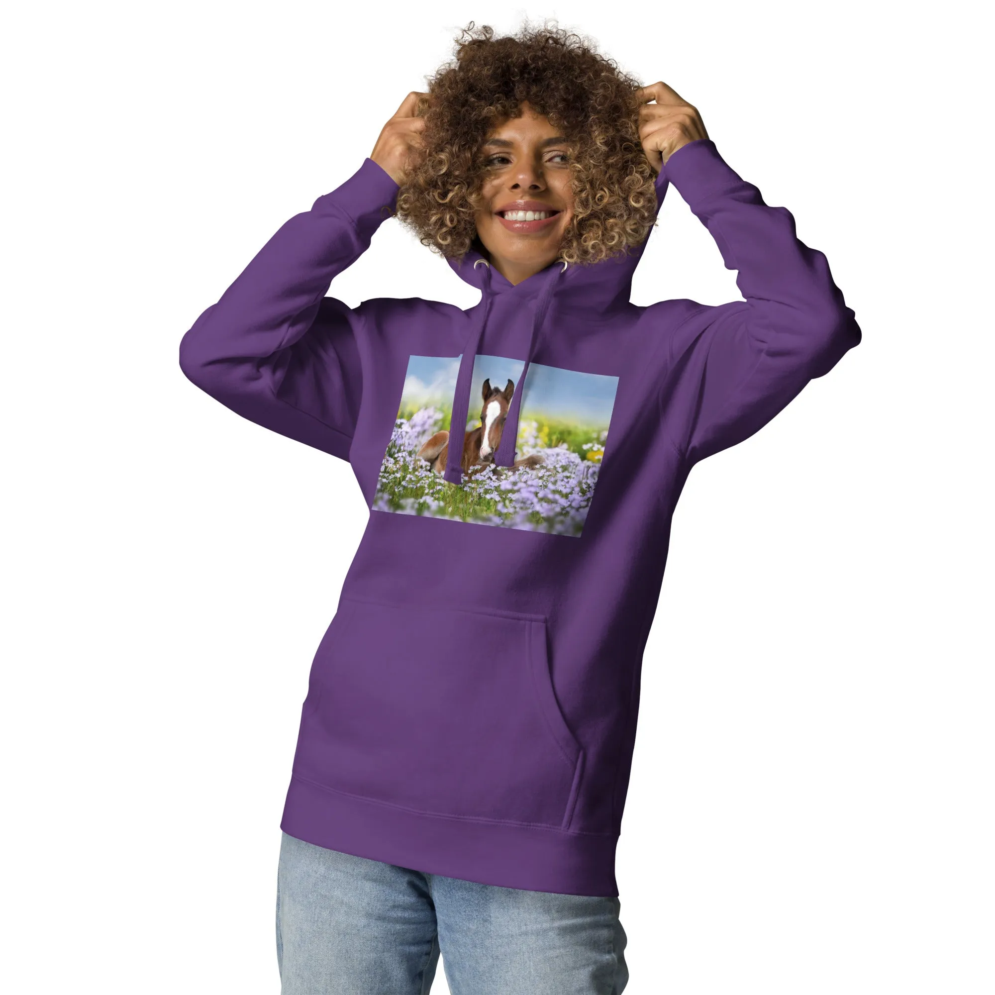 Hoodie Womens Designer (Hoodies Womens - Horse 0025)