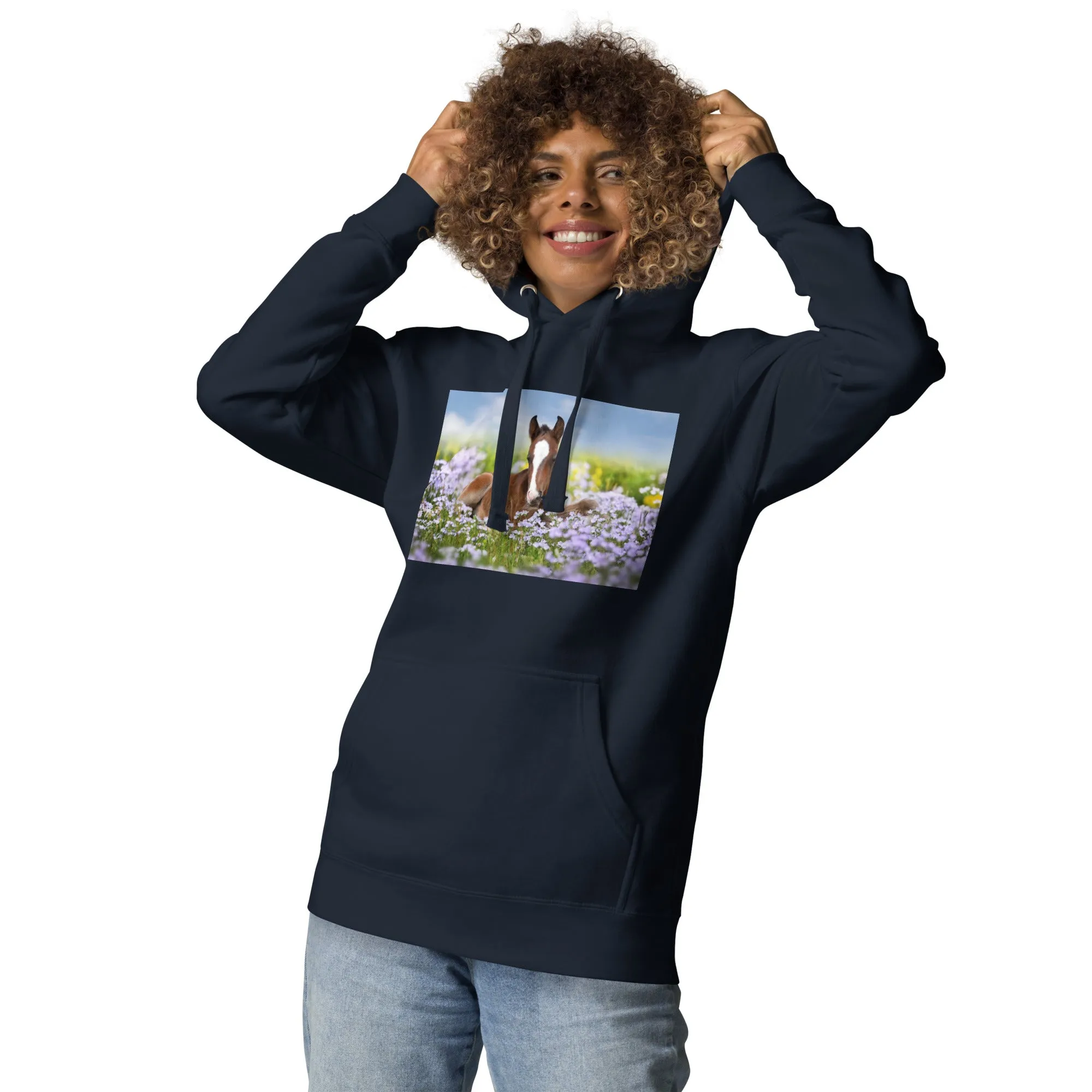 Hoodie Womens Designer (Hoodies Womens - Horse 0025)
