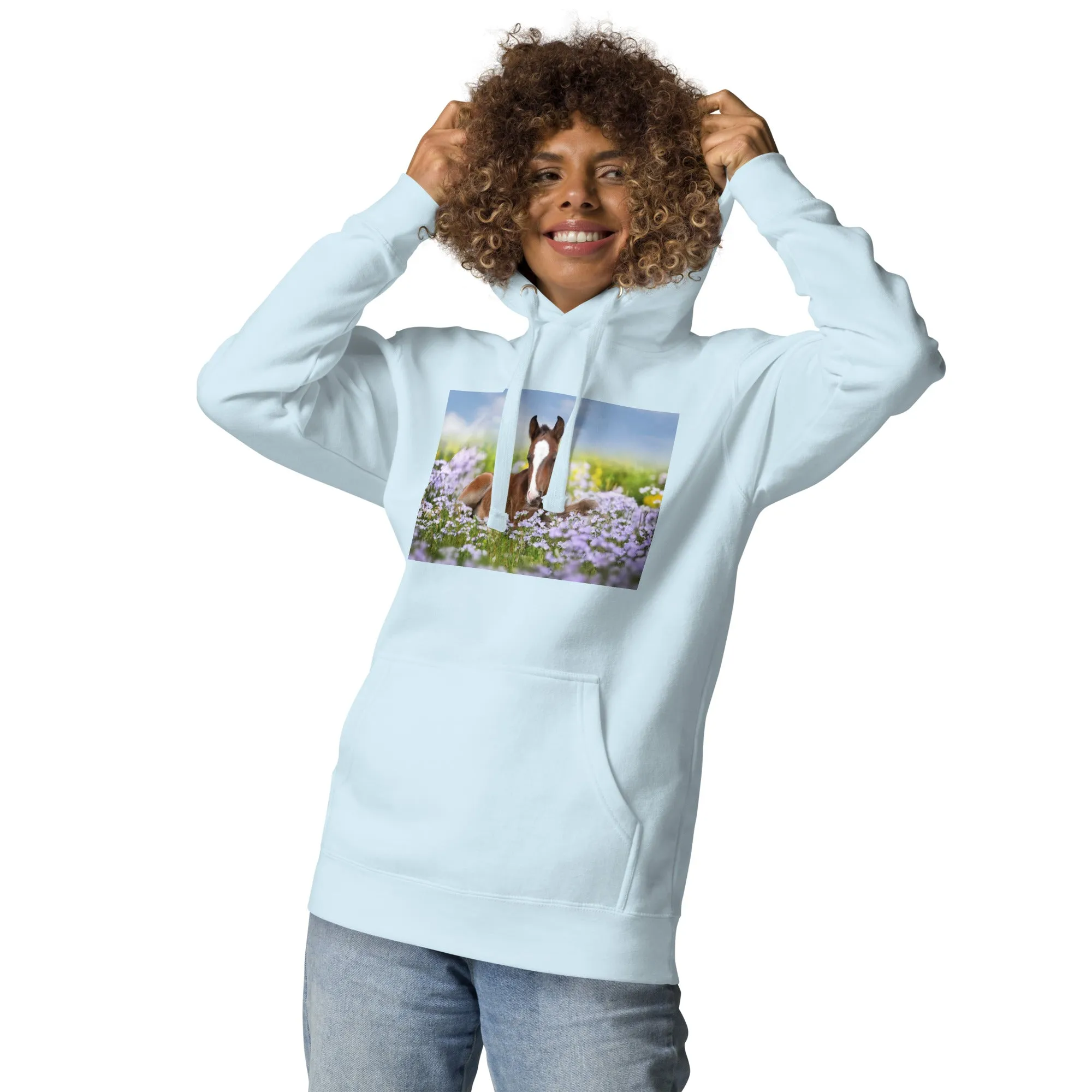 Hoodie Womens Designer (Hoodies Womens - Horse 0025)